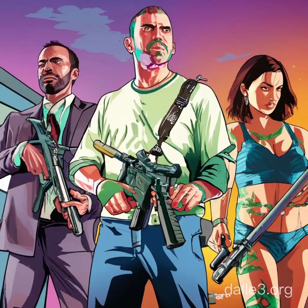 HighOctane Urban Adventure Official GTA 6 Poster Revealed | Dalle3 AI