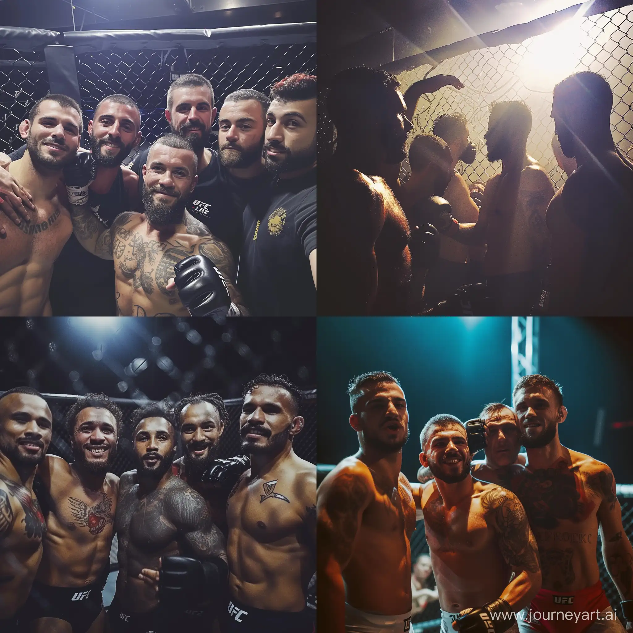 me and my friends is a sportifes guys go to mma fight for the life