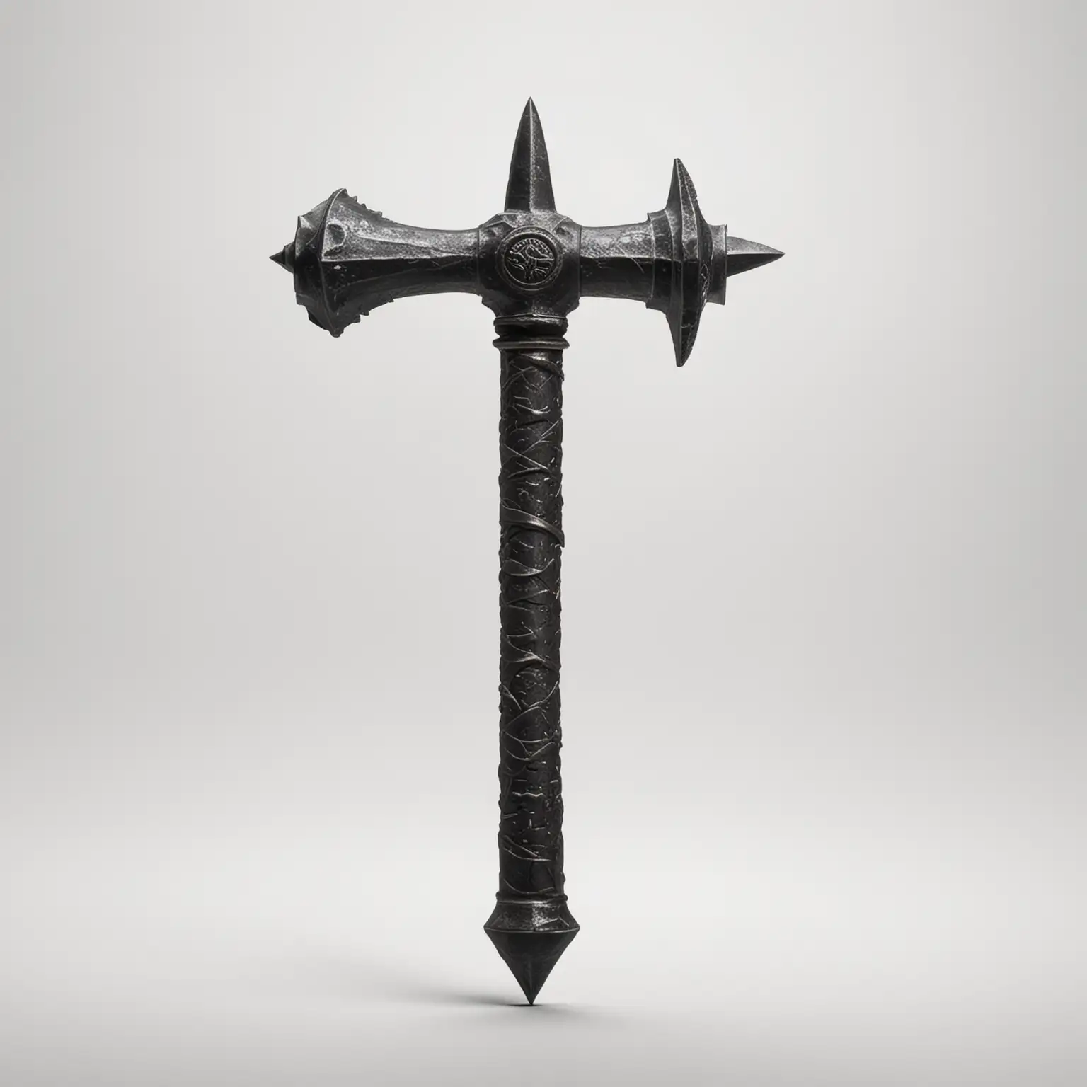 Orcish-Black-Spiked-Hammer-on-White-Background