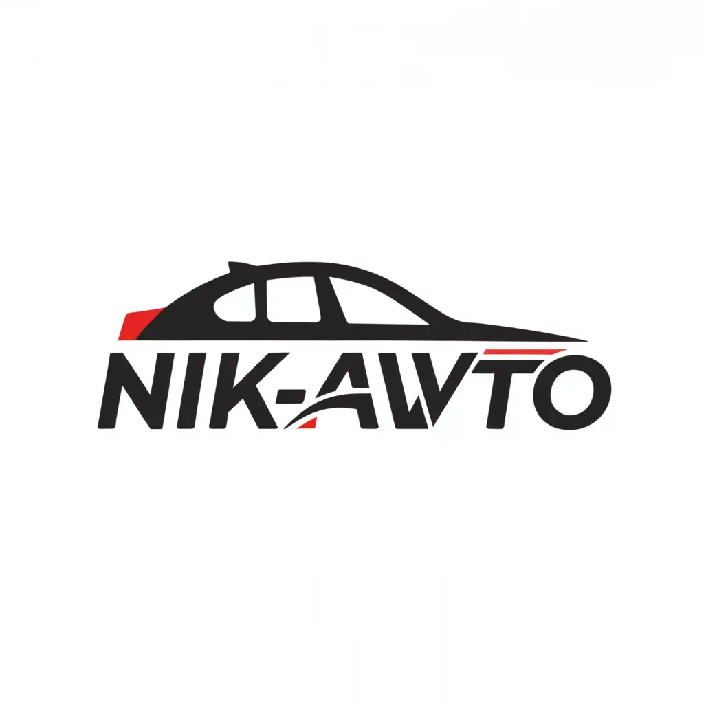 a logo design, with the text 'NICK-AVTO', main symbol:car dealership, Minimalistic, to be used in Retail industry, clear background