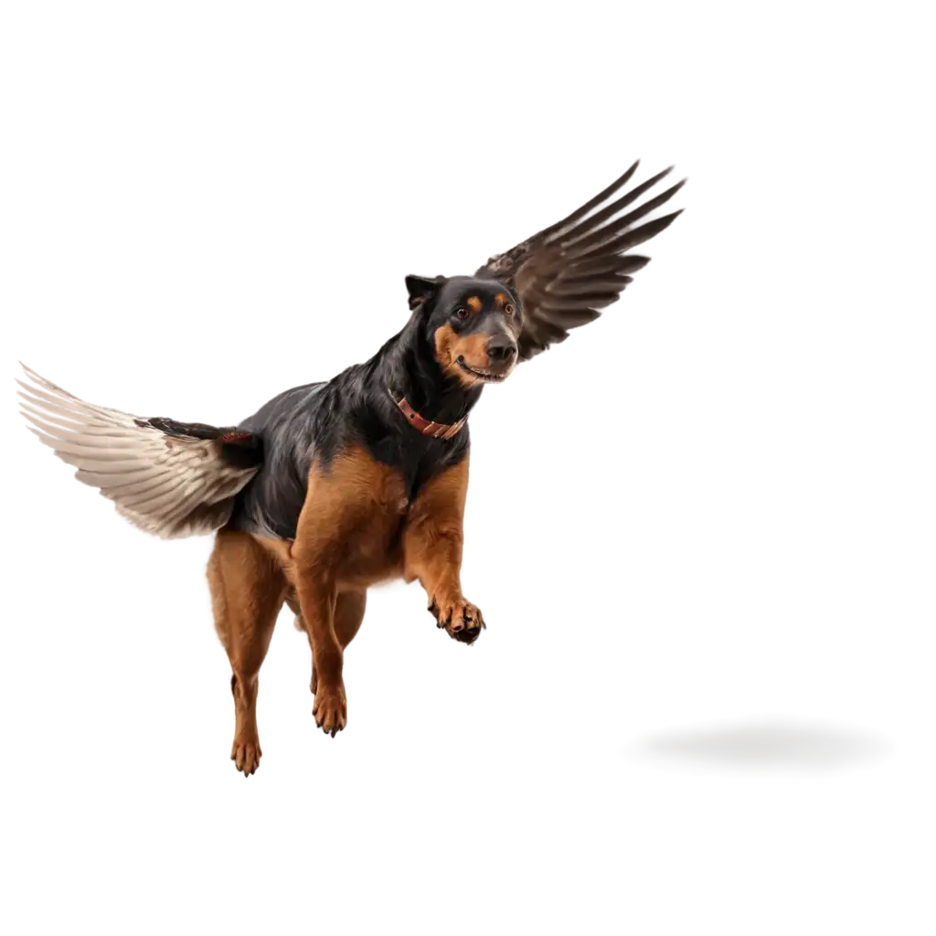 PNG-Image-A-Whimsical-Dog-with-Red-Wings-Soaring-in-the-Sky
