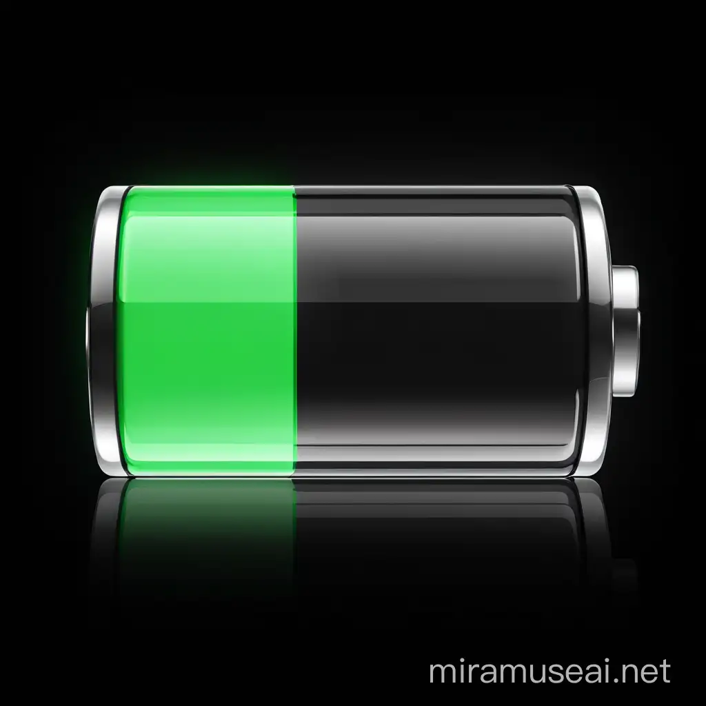 Vibrant Battery Design with Minimalistic Style and Special Effects