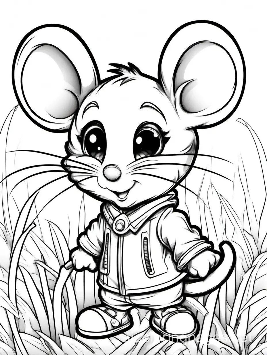 Chibi-Mouse-Coloring-Page-with-Elegant-Line-Art