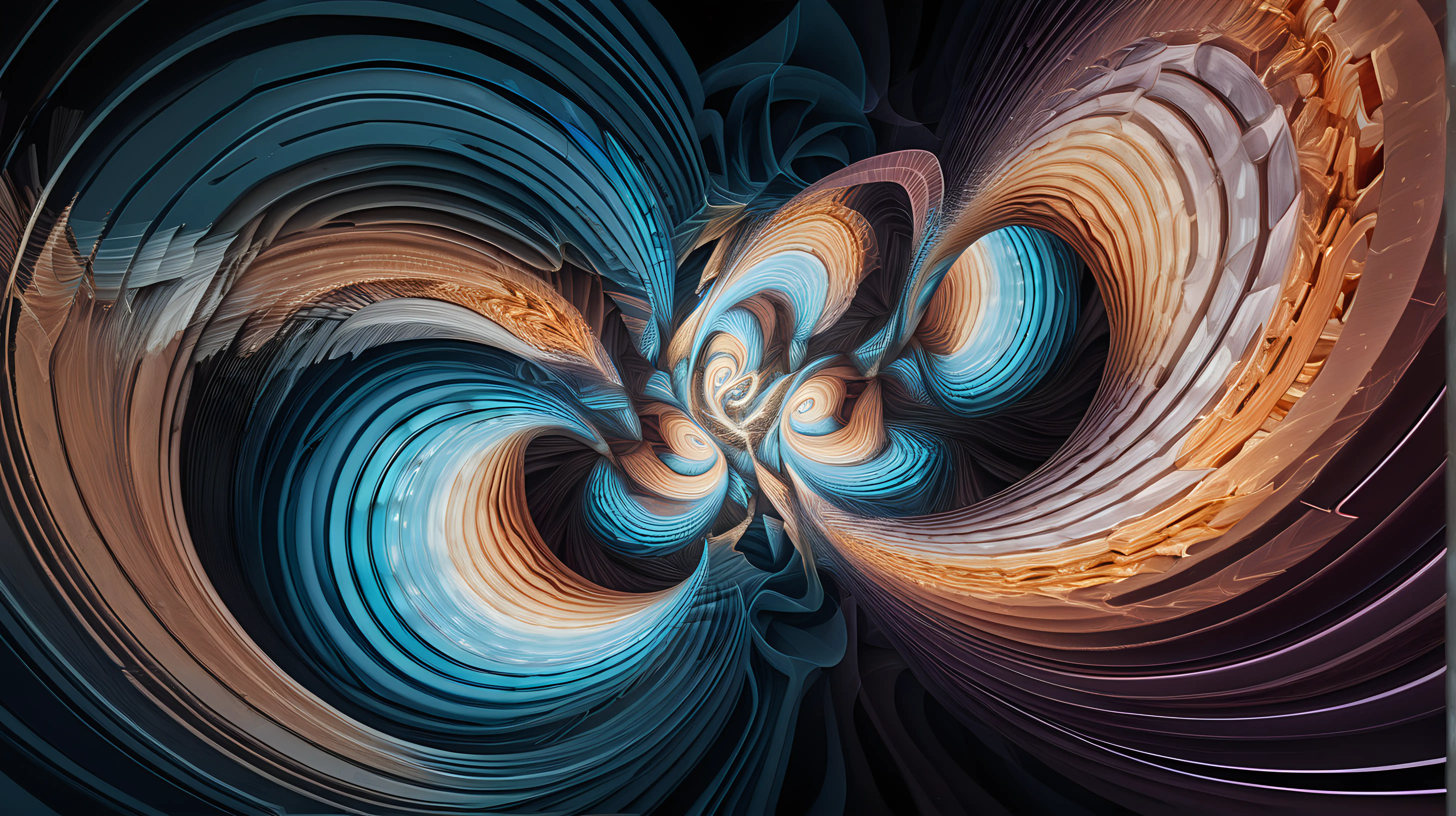 Abstract Time Warps and Distortion Digital Art Print