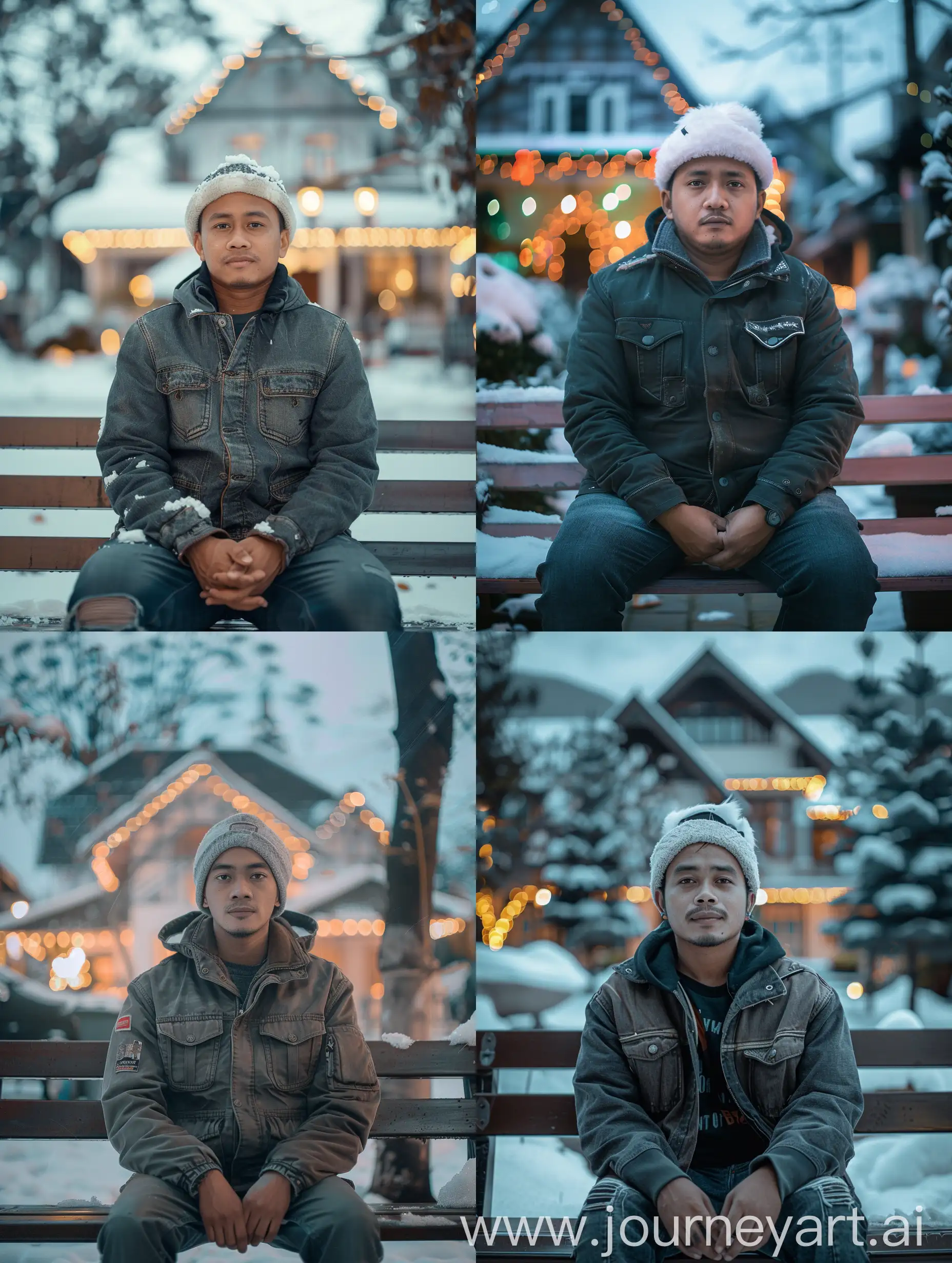 Handsome-Indonesian-Man-in-Winter-Trucker-Jacket-Portrait
