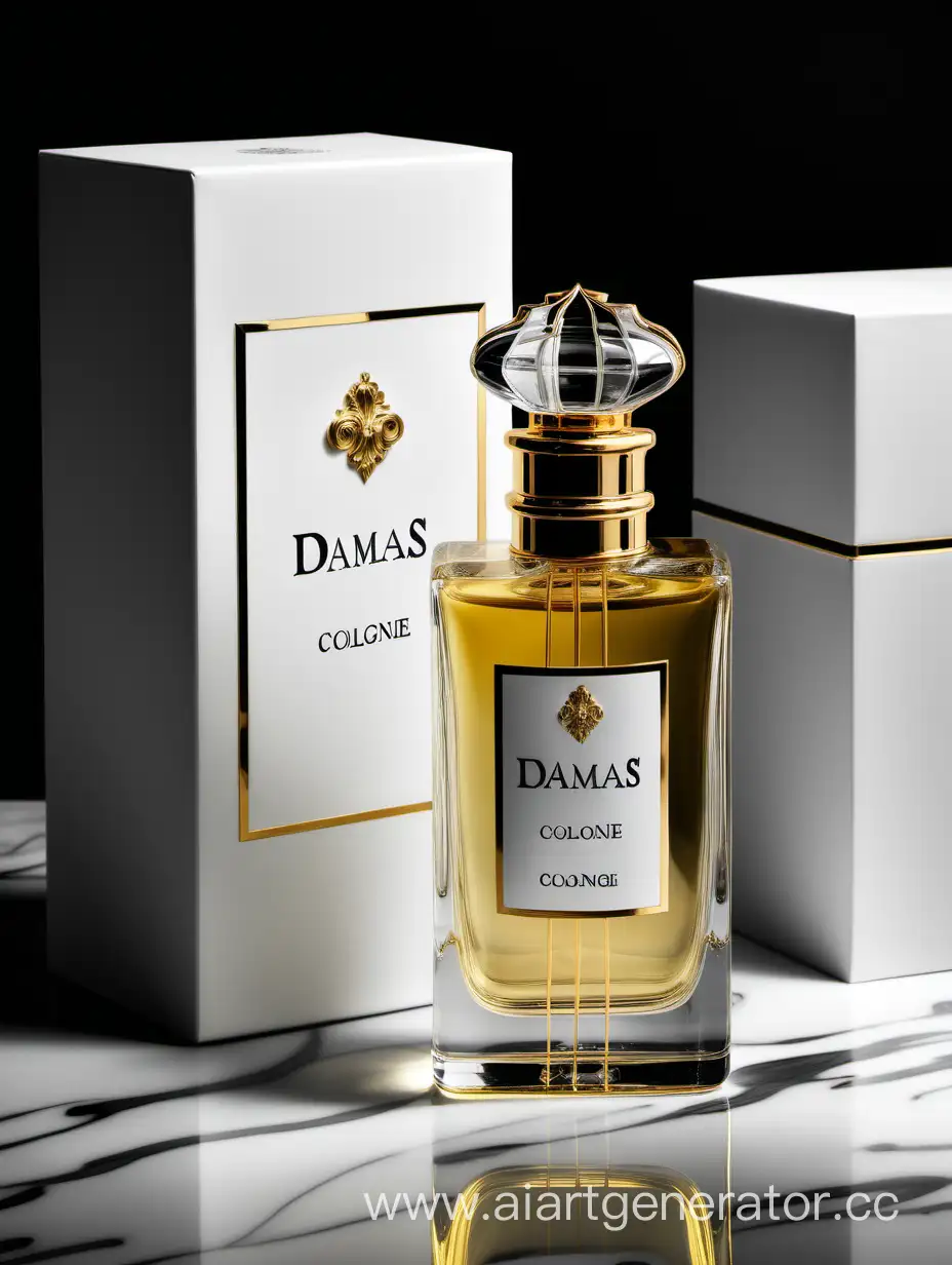 Luxurious-Damas-Cologne-Displayed-in-Elegant-Baroque-Composition