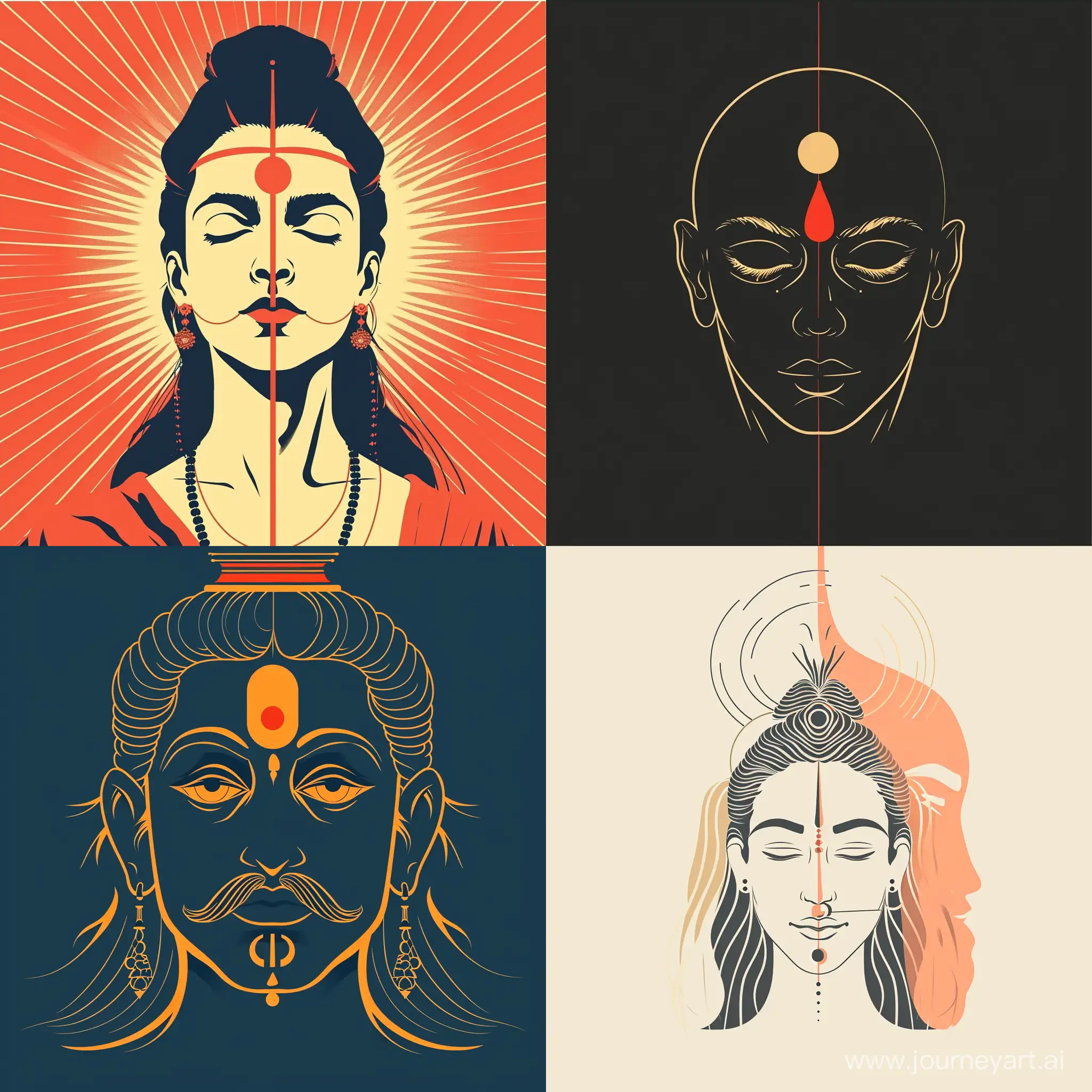 Indian-Lords-Minimalistic-Vector-Tribute-to-Life