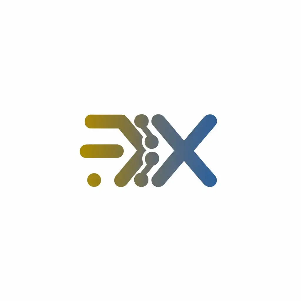 a logo design,with the text "RYX", main symbol:integrated circuit,letter,Moderate,be used in Technology industry,clear background