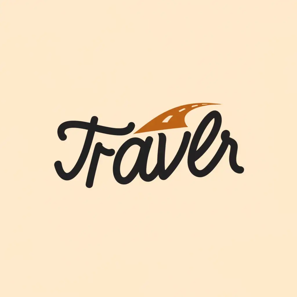 a logo design,with the text 'Travlr', main symbol:road,Moderate, be used in Travel industry, clear background