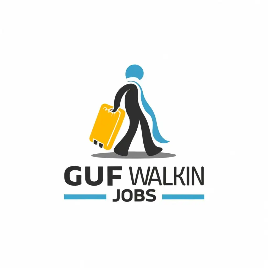 a logo design,with the text "Gulf", main symbol:Walkin Jobs,Moderate,be used in Travel industry,clear background