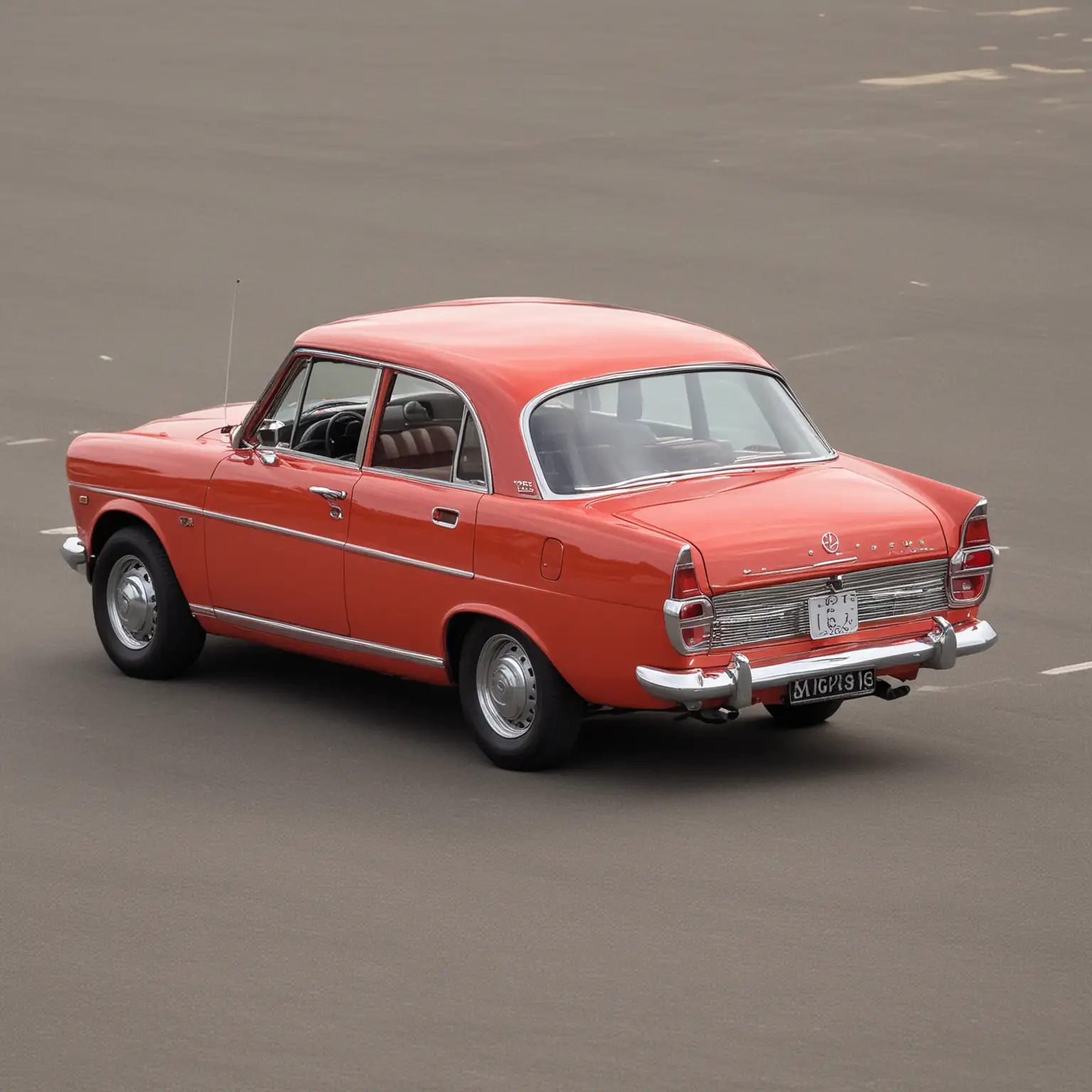 Vintage-Red-Convertible-Car-Racing-Through-Coastal-Highway