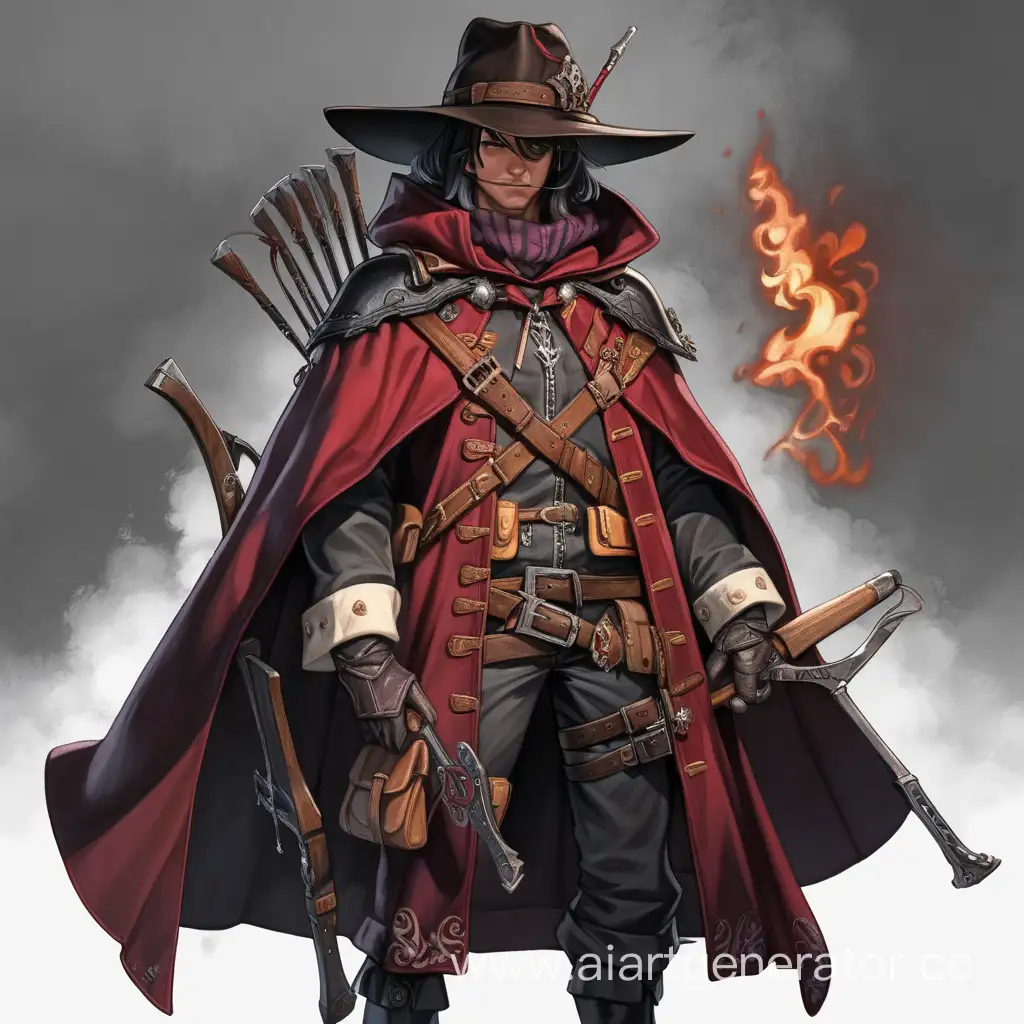 Anime-Art-Hunter-Van-Helsing-with-Crossbows-in-Hand