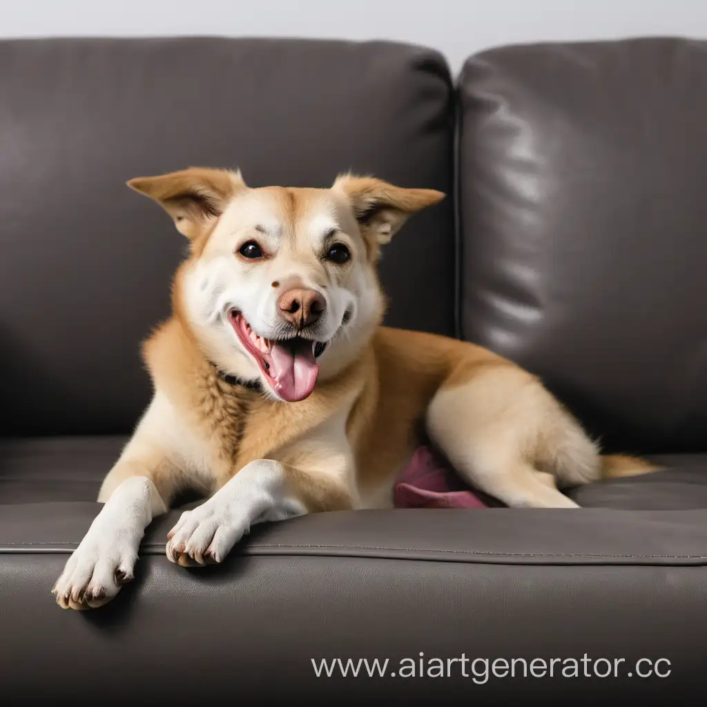 Joyful-Dog-Relaxing-on-Cozy-Couch