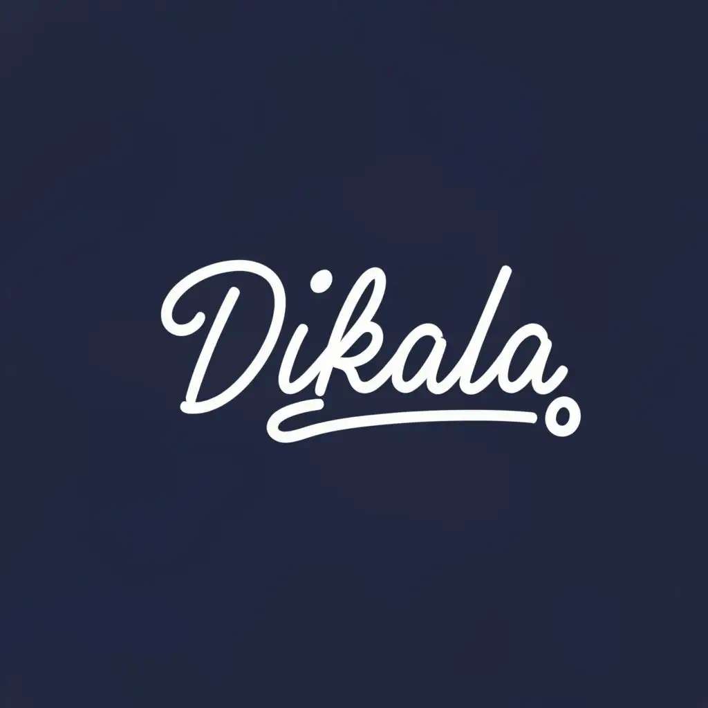 logo, typo, with the text "Dikala", typography, be used in Retail industry