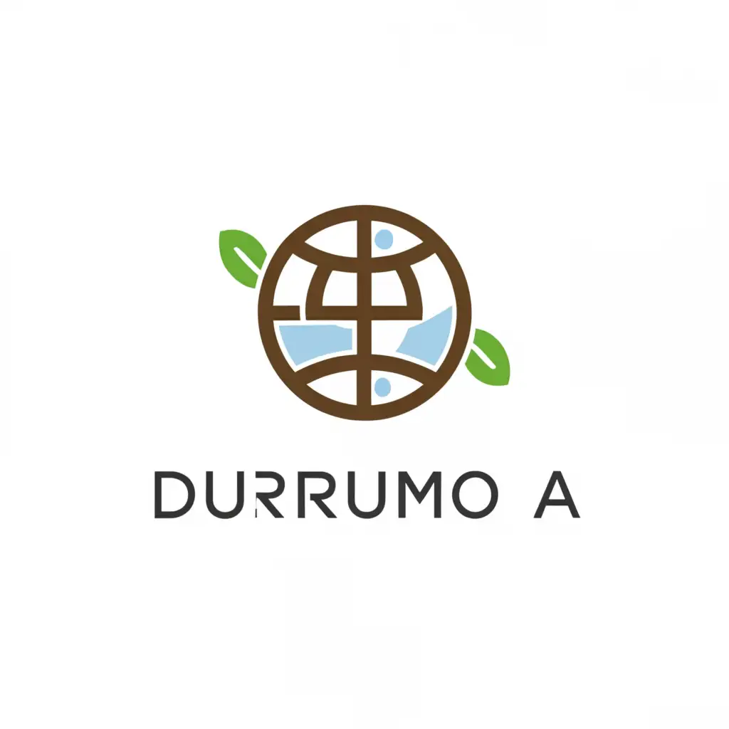 a logo design,with the text "DURUMOA", main symbol:/earth,Moderate,be used in Home Family industry,clear background