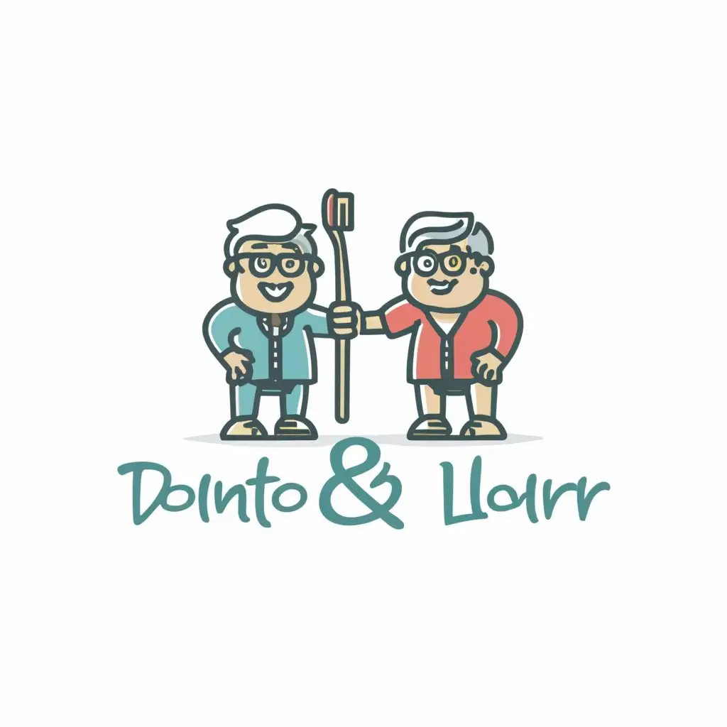 a logo design, with the text "Dente & lar", main symbol: old people senior people, Moderate, be used in Medical Dental industry, clear background