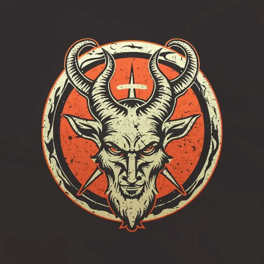 logo, frisbee baphomet gothic realistic, with the text "Discmember", typography, be used in Automotive industry
