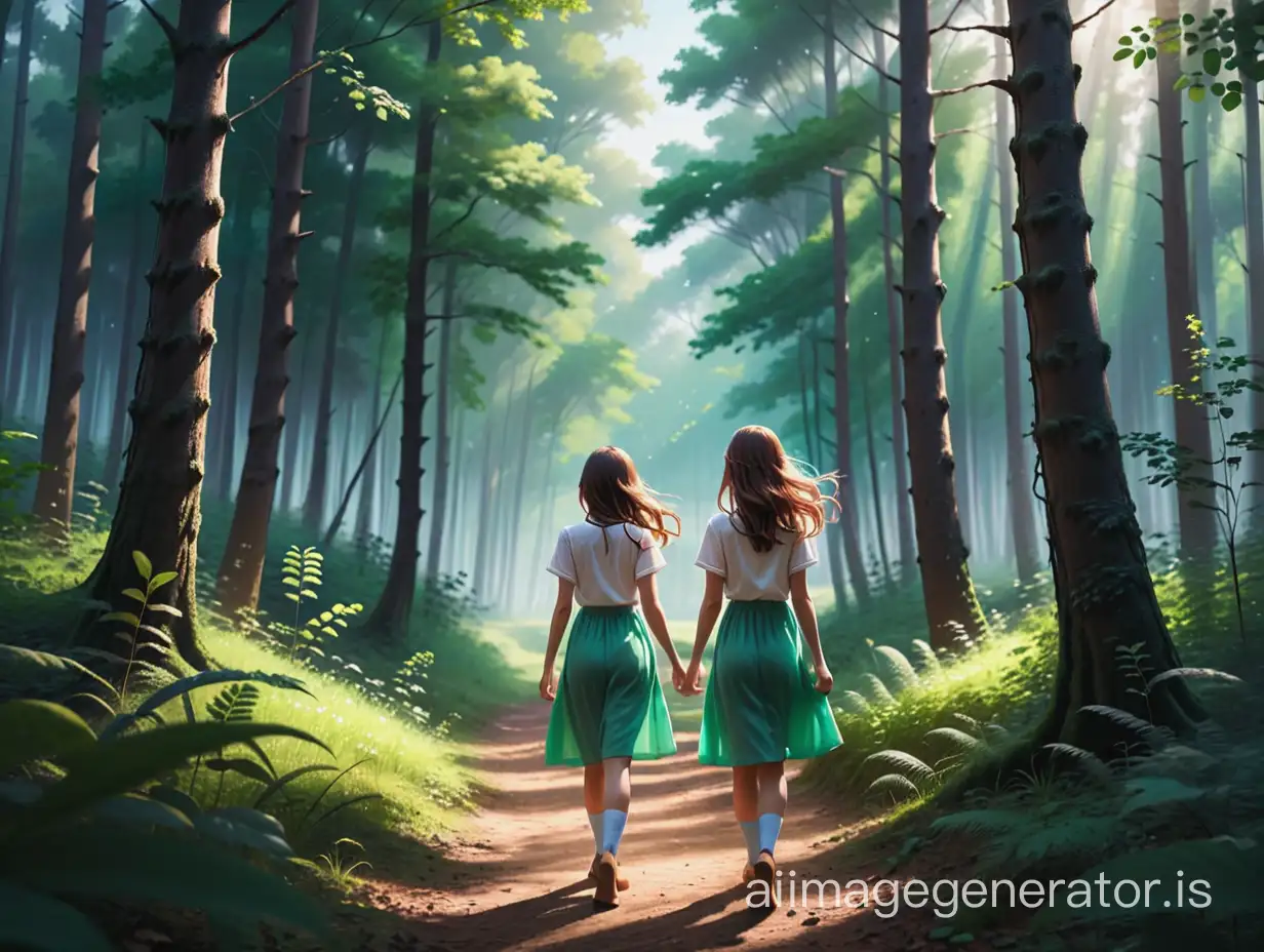 Adventurous-Girl-Exploring-Enchanted-Forest