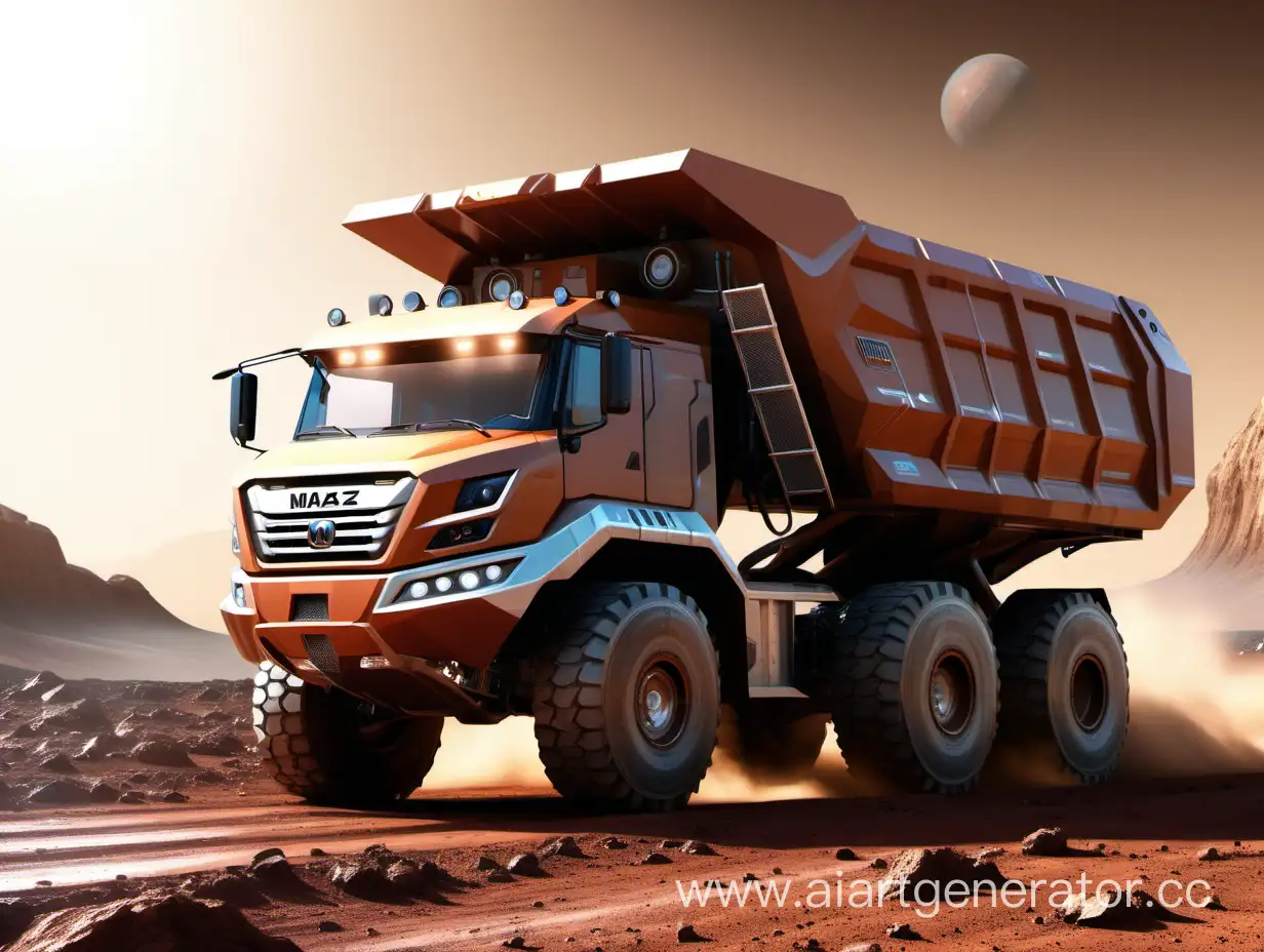 Futuristic-MAZ-OffRoad-Dump-Truck-on-Mars-2067