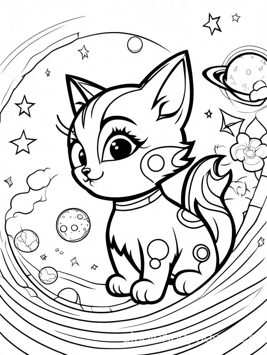 Simple-Kitten-Coloring-Page-for-Kids-Black-and-White-Line-Art