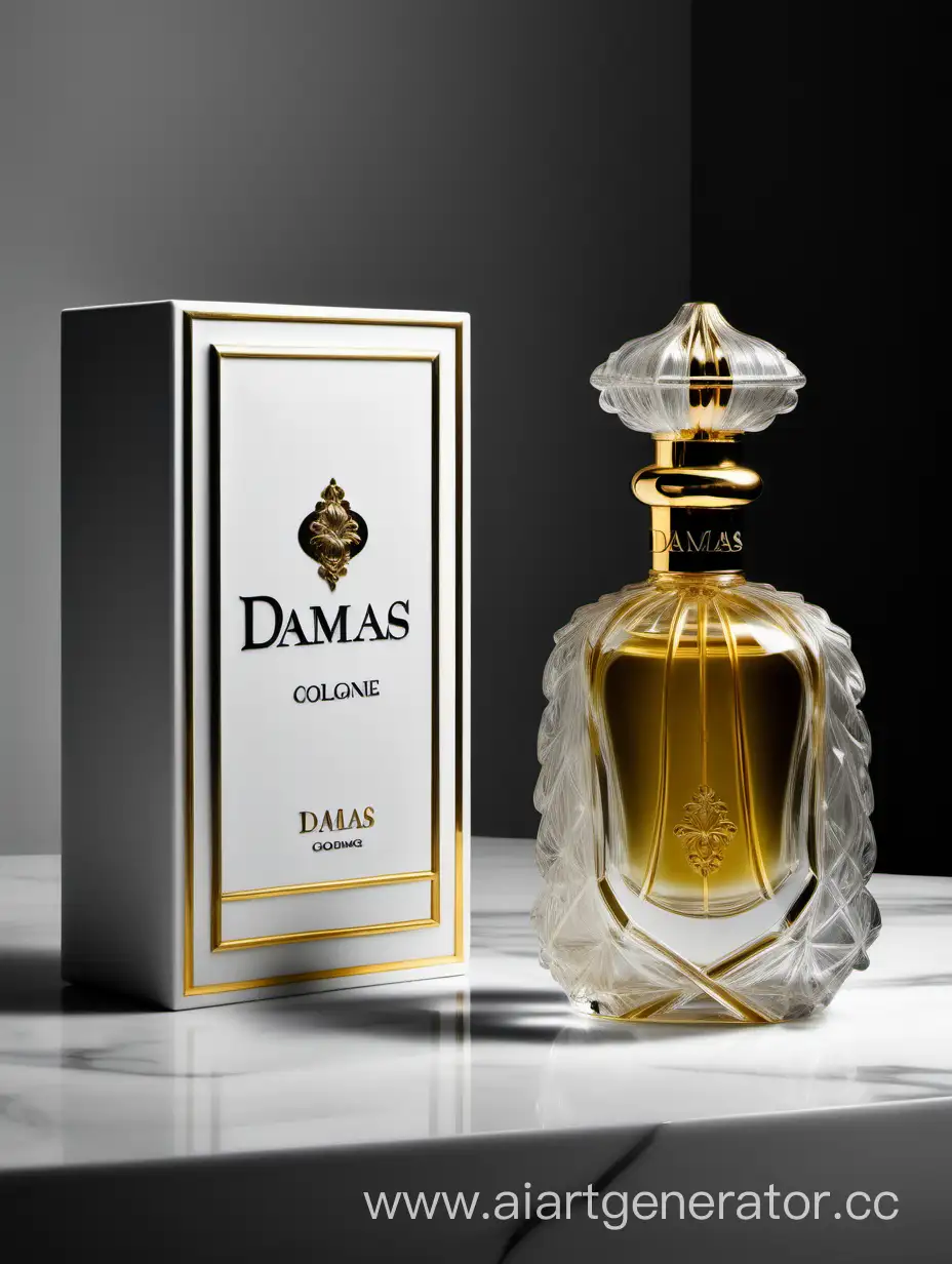 Damas-Cologne-Luxurious-Baroque-Elegance-in-a-Dark-White-Box-with-Golden-Accents