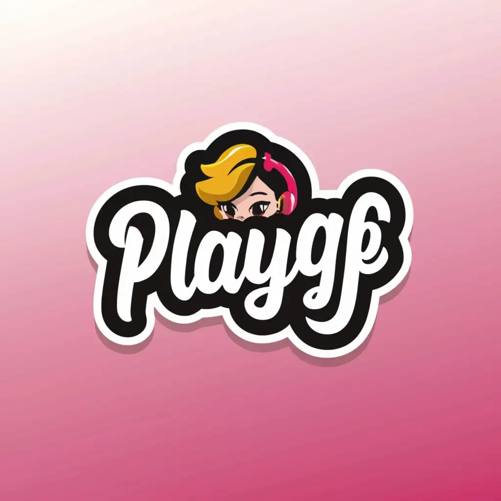 LOGO-Design-for-Playgf-Cam-Girl-Theme-with-Clear-Background