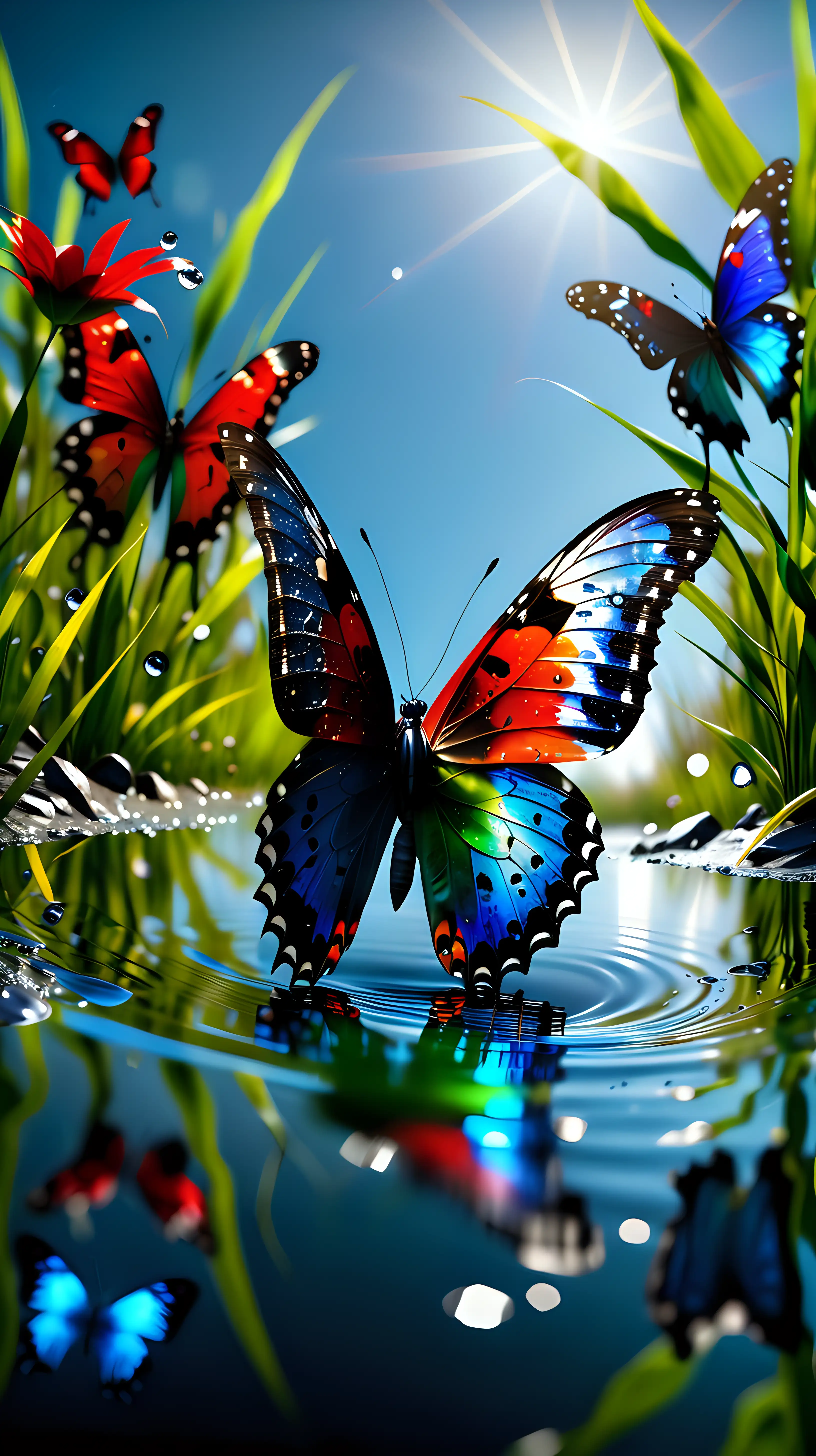 Hopeful Recovery Alive Vibrant Butterfly Reflecting Natures Beauty