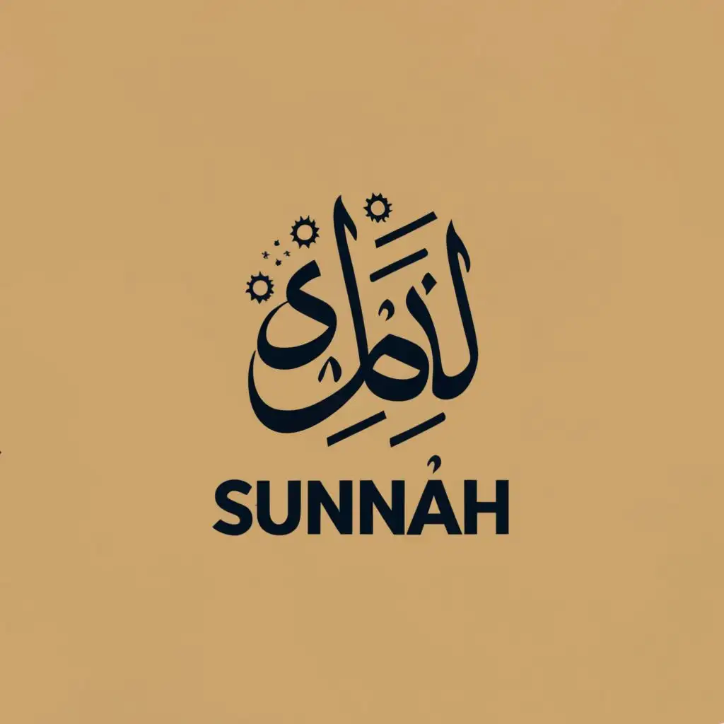 logo, Year, with the text "SUNNAH", typography