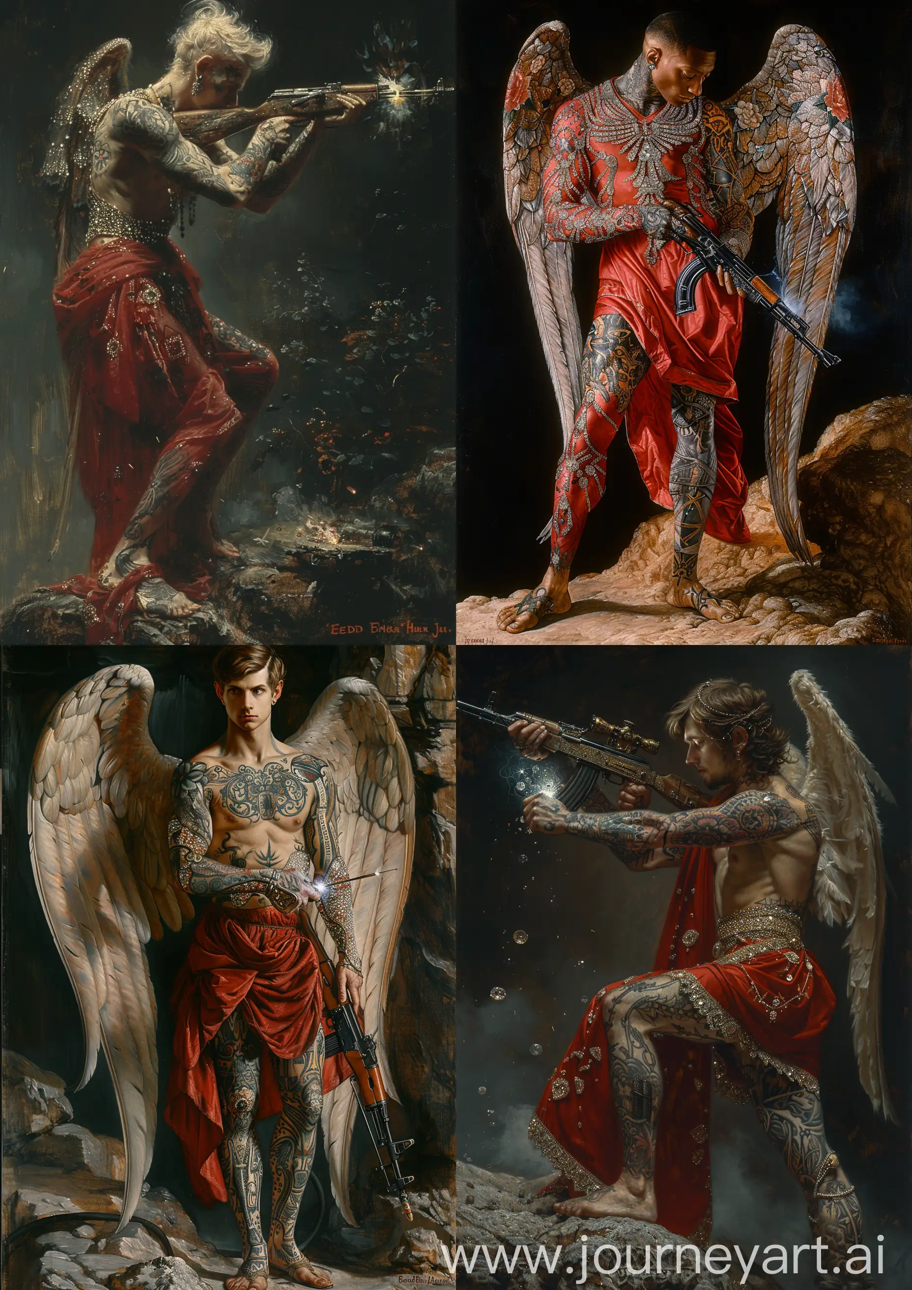 Majestic-Angel-Warrior-with-DiamondAdorned-Attire-and-Kalashnikov