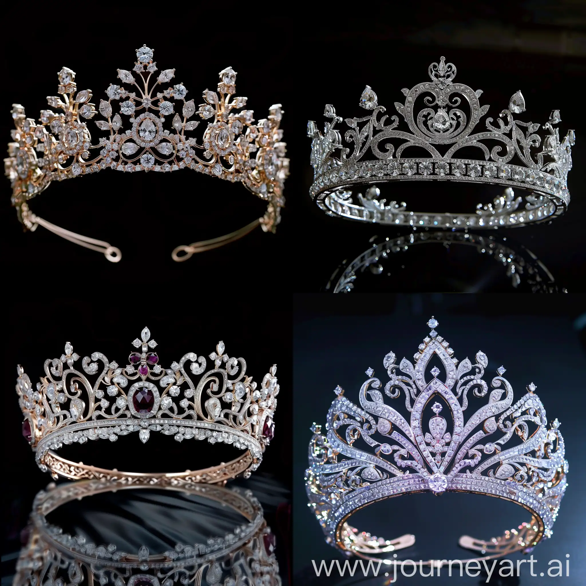 a beautiful royal crown with diamonds