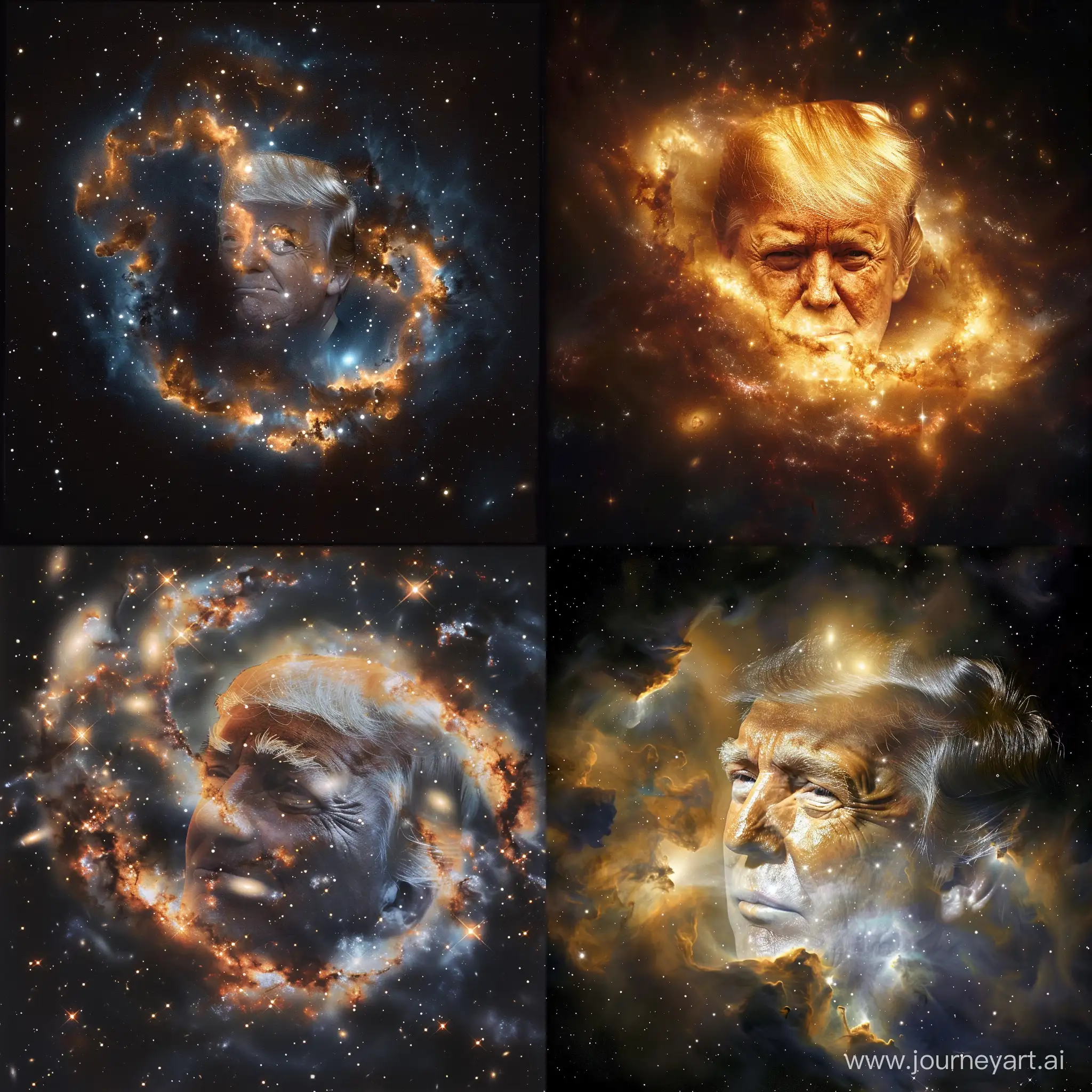 Stunning-Night-Sky-Photography-Photorealistic-Galaxy-with-Donald-Trumps-Face