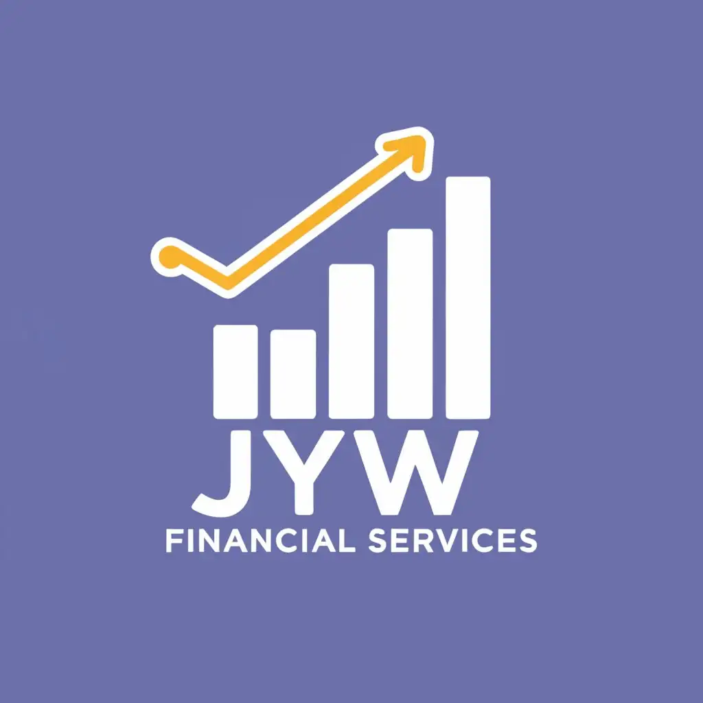 a logo design,with the text "JYW Financial Services", main symbol:bar Graph Dollar sign,Moderate,clear background