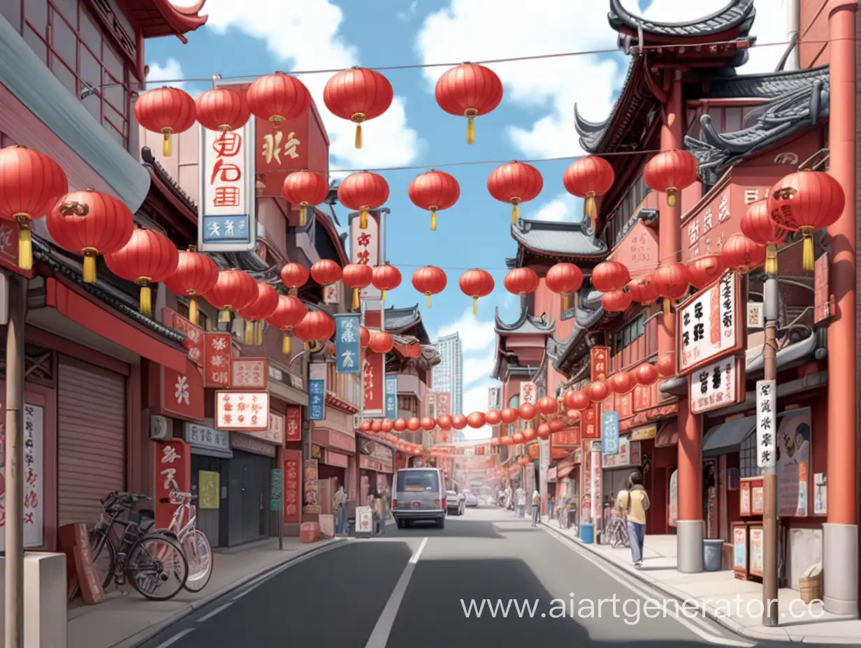 Tranquil-AnimeInspired-Chinatown-Street-Scene