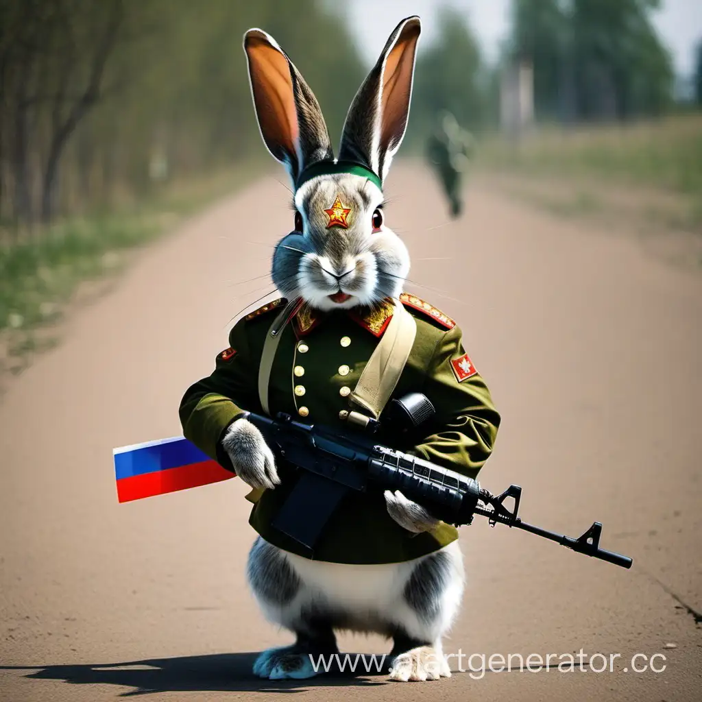 Courageous-Russian-Military-Rabbit-Braving-the-Elements