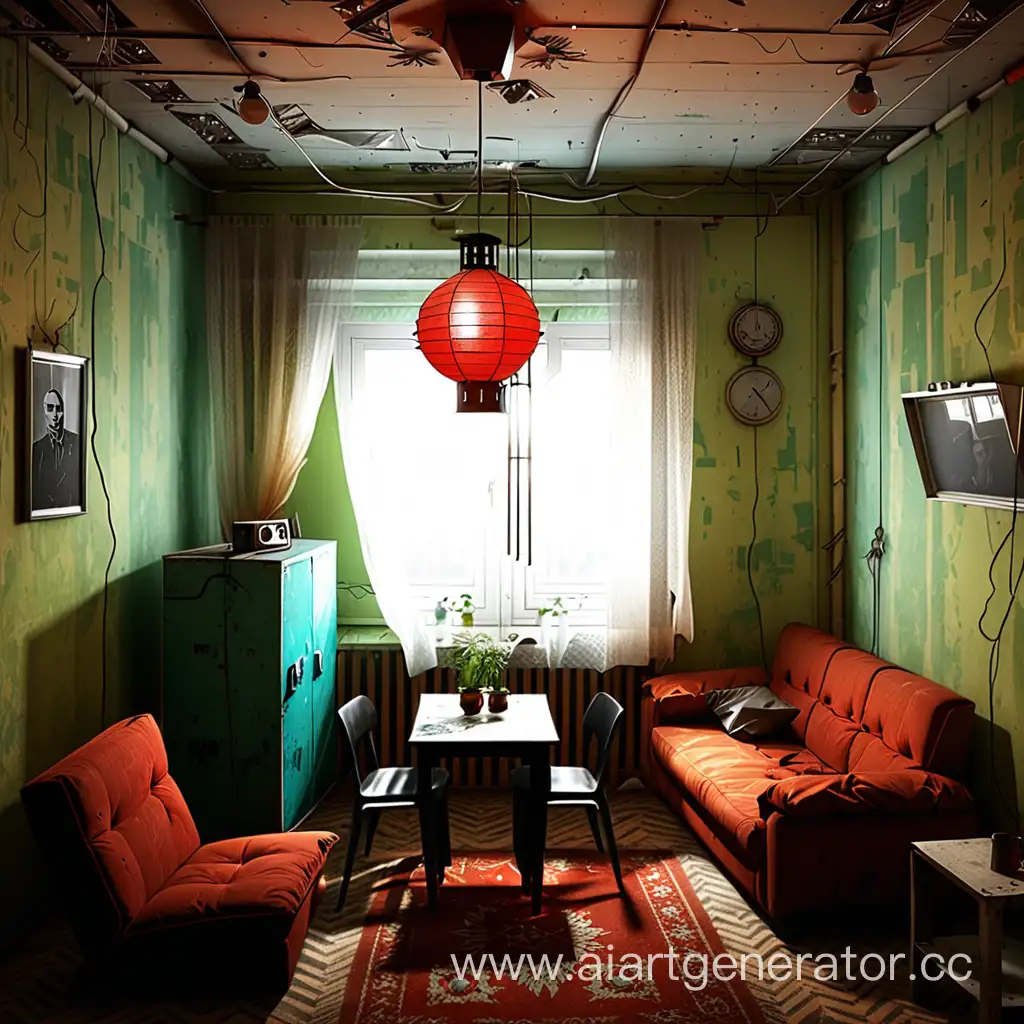 PostPunk-Soviet-Apartment-with-Illuminated-Lantern