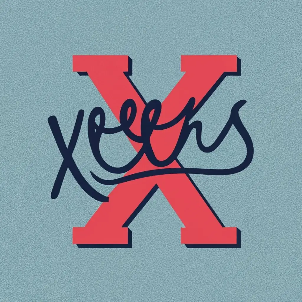 logo, denim, with the text "Xeens", typography