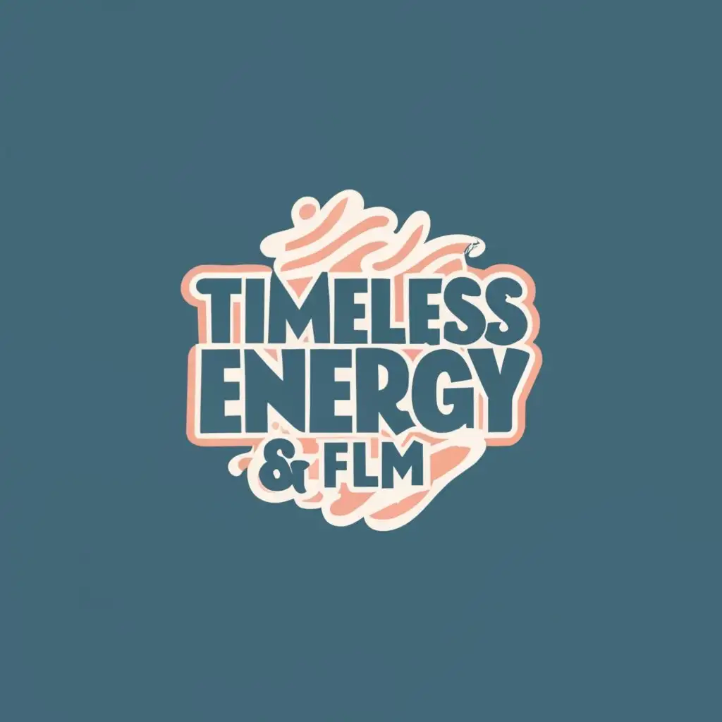 logo, Straight Banner, with the text "TIMELESS ENERGY & FLM", typography, be used in Technology industry