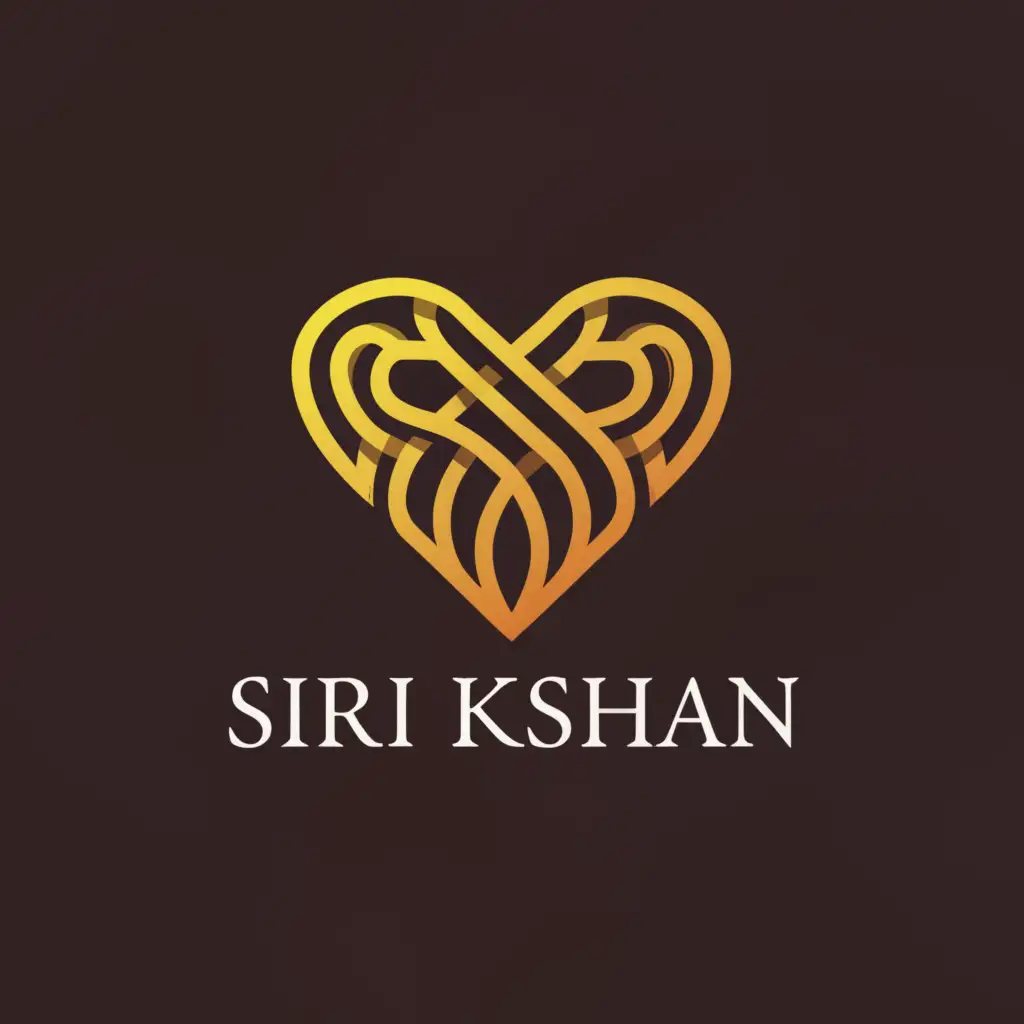 a logo design,with the text "SHRI KRISHAN", main symbol:S💗K,complex,be used in Home Family industry,clear background