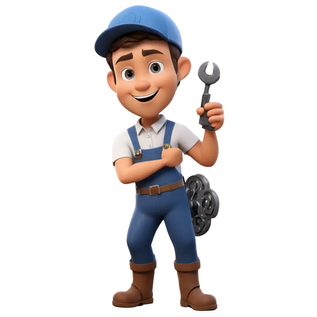 Mechaniker-Cartoon-Employee-Character-PNG-Enhancing-Workplace-Illustrations