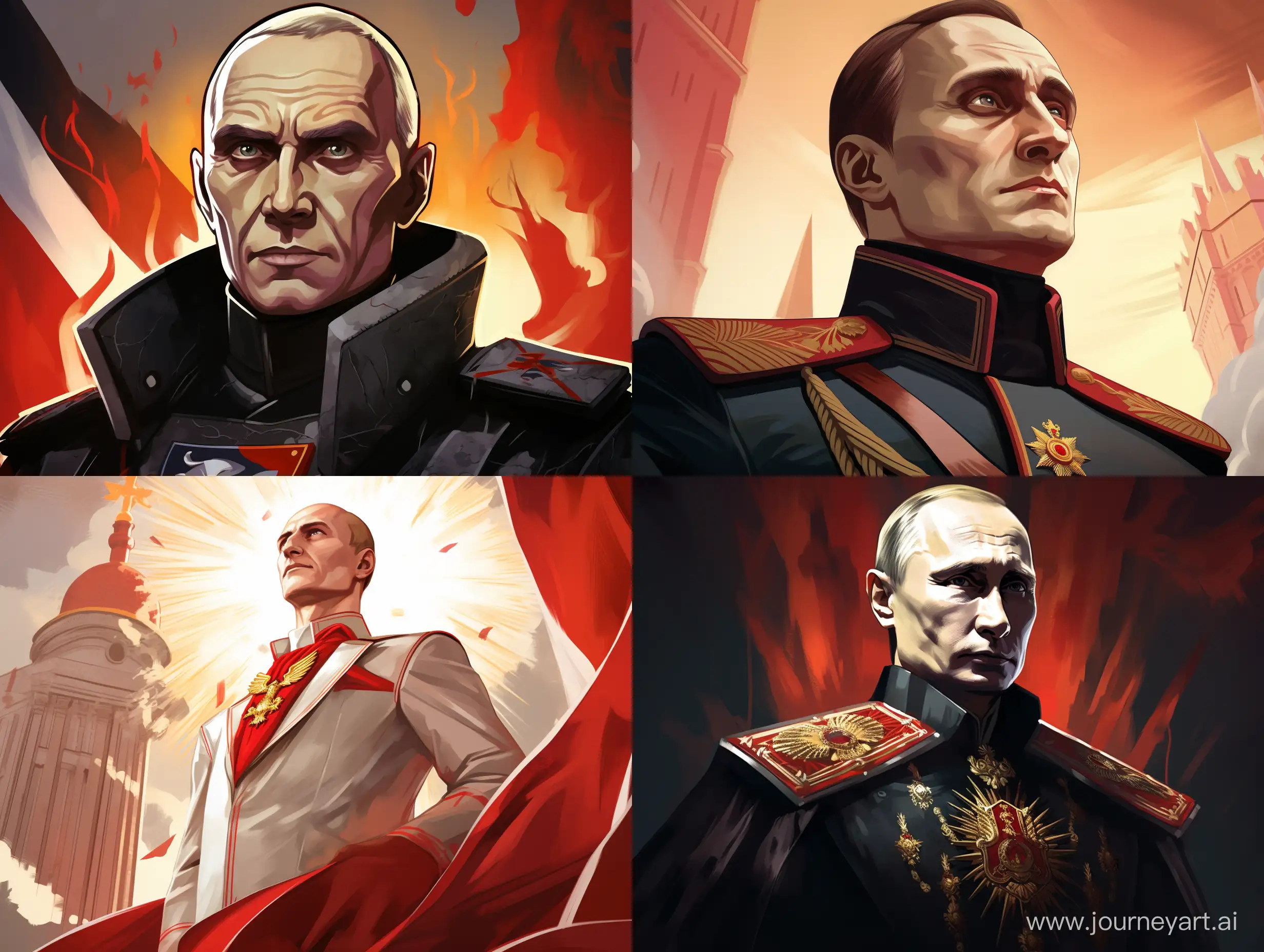 Comic-Art-Style-Portrait-of-Vanilla-Vladimir-Putin