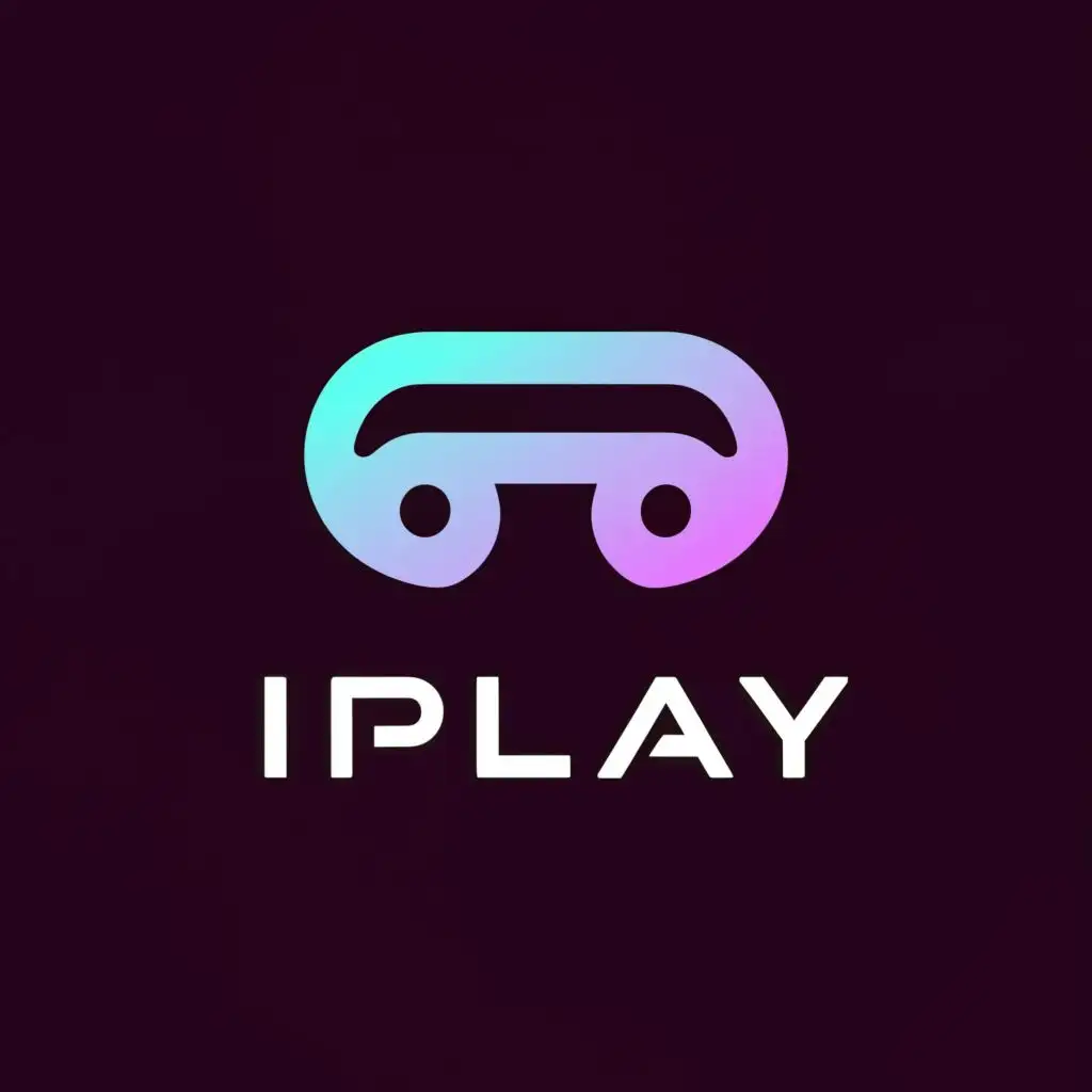 a logo design,with the text "iPlay", main symbol:gaming,Moderate,be used in Technology industry,clear background