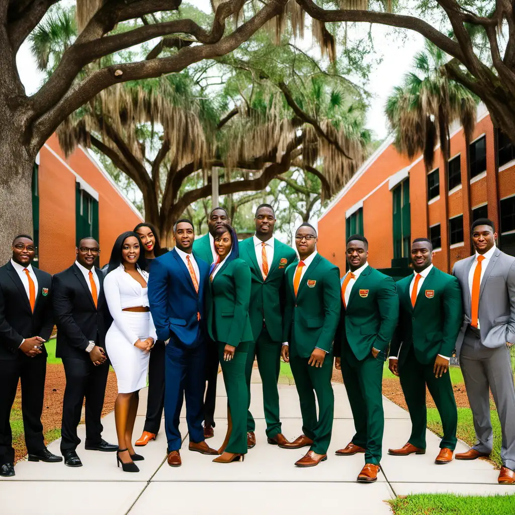 FAMU Business Students Collaborating on Project Presentation