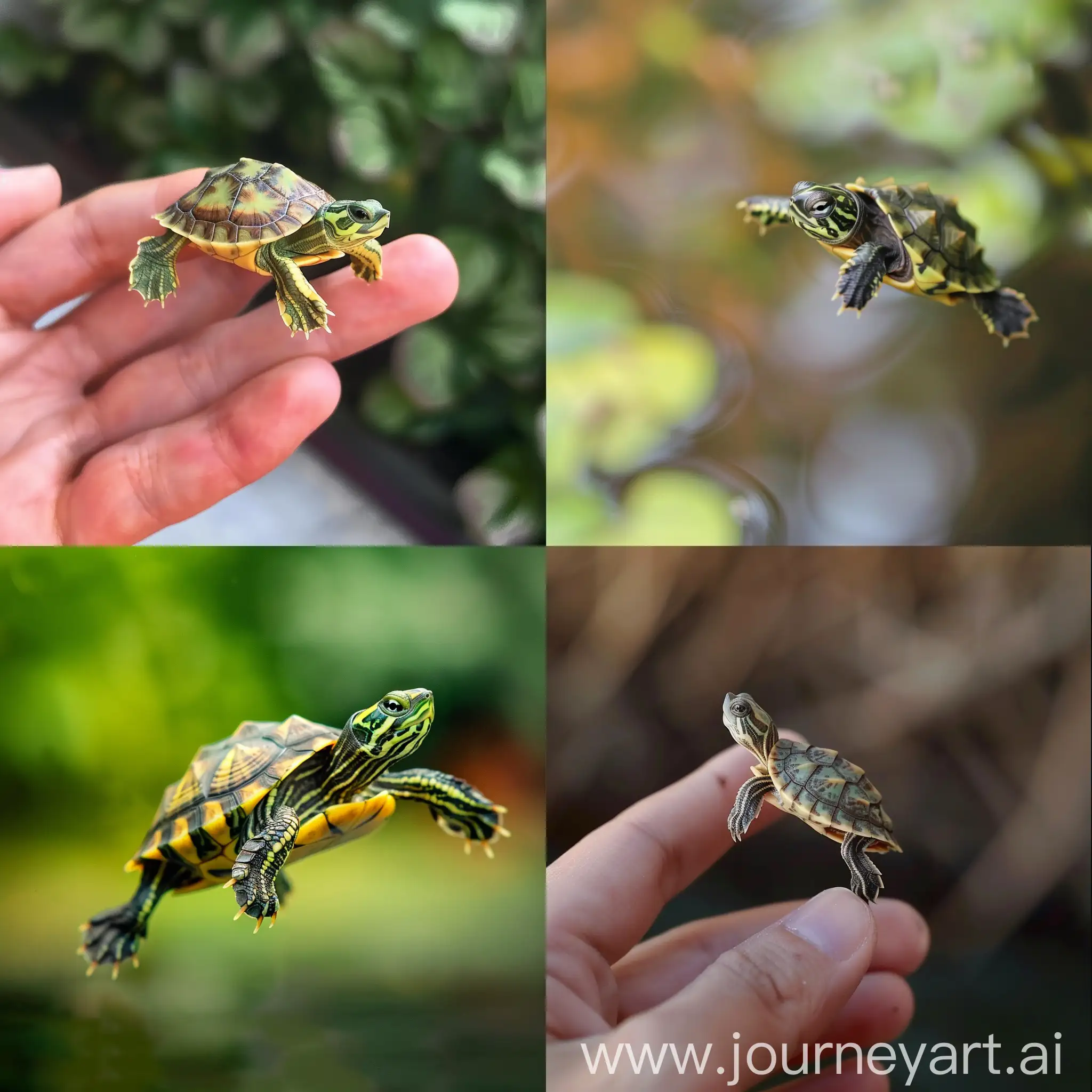 Whimsical-Flying-Turtle-in-a-Colorful-Sky