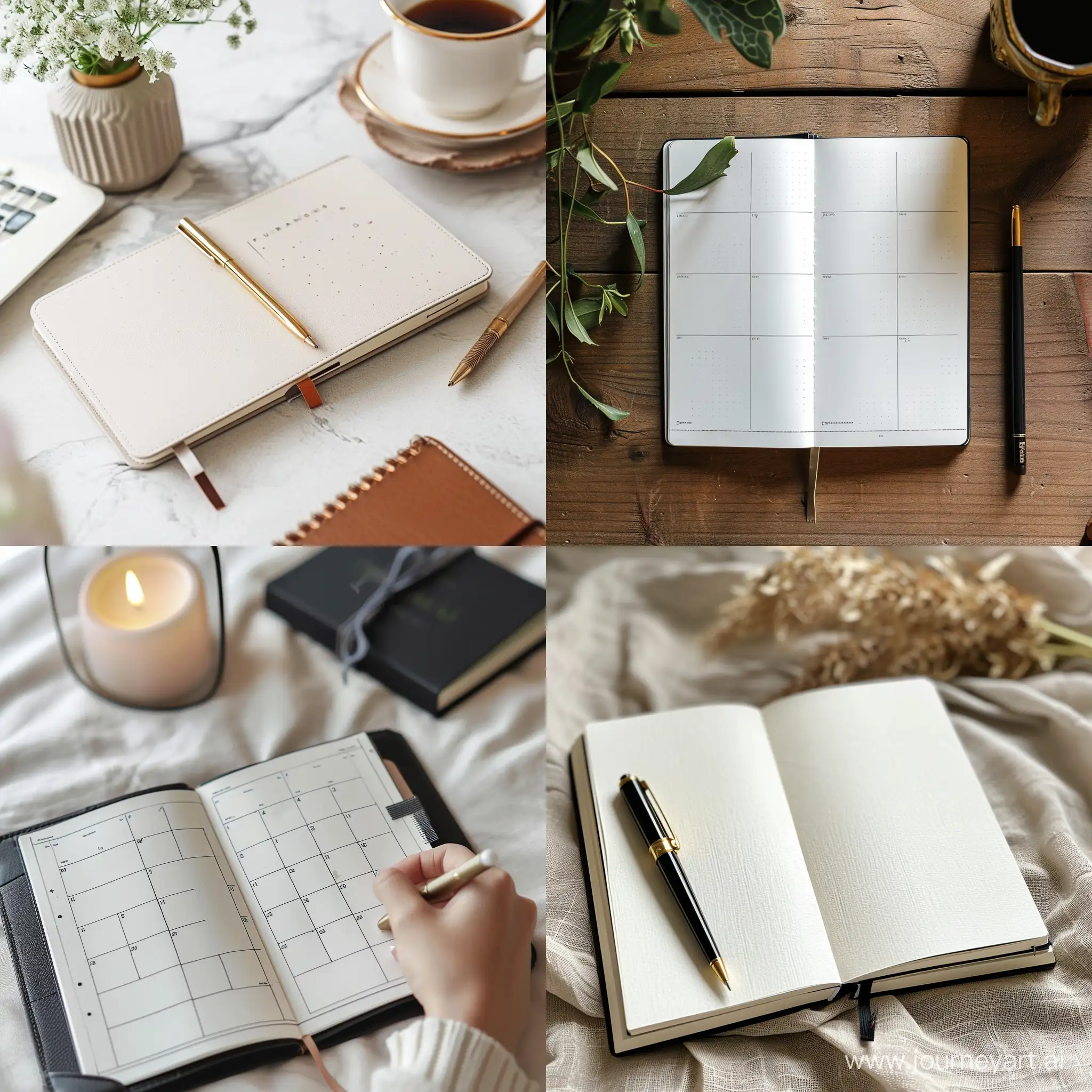 Design minimalist custom planner and journal
