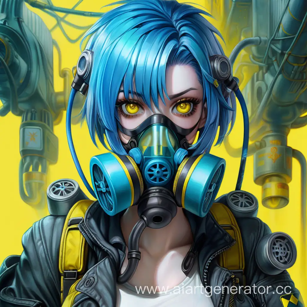 Cyberpunk-Girl-Medic-with-Blue-Hair-and-Gas-Mask