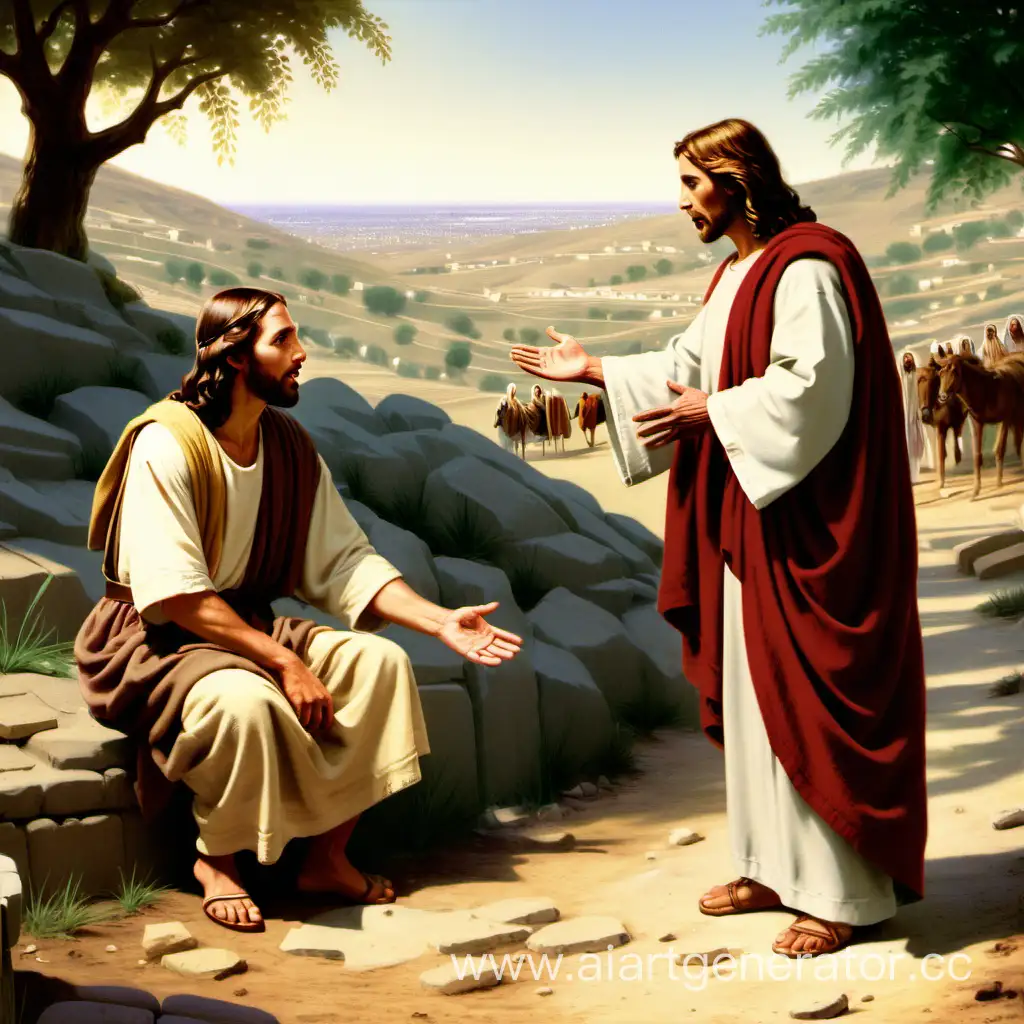 Religious-Encounter-Jesus-in-Conversation-with-a-Samaritan