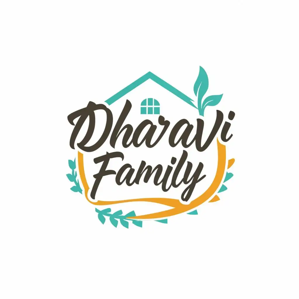 LOGO-Design-For-Dharavi-Family-Contemporary-Typography-for-Home-and-Family-Industry