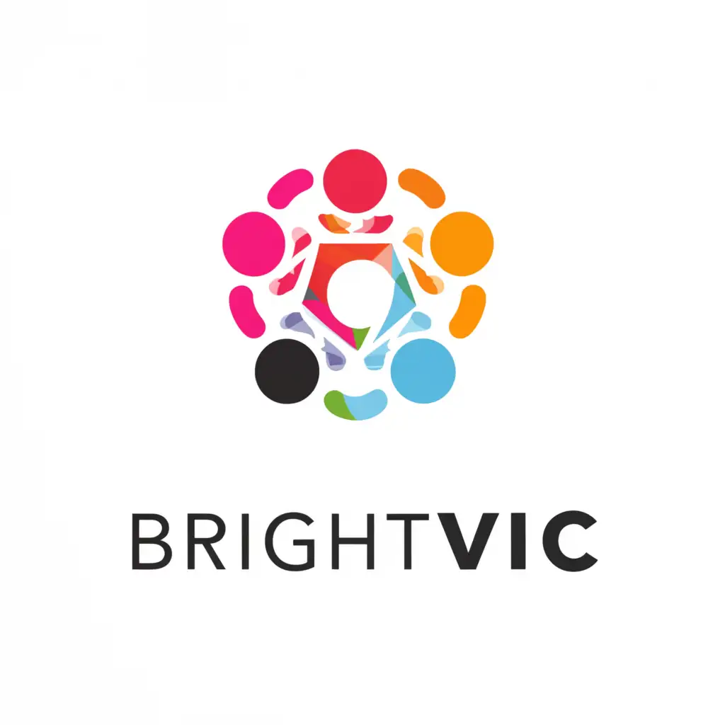 a logo design,with the text "BrightVIC", main symbol:Community group,complex,clear background
