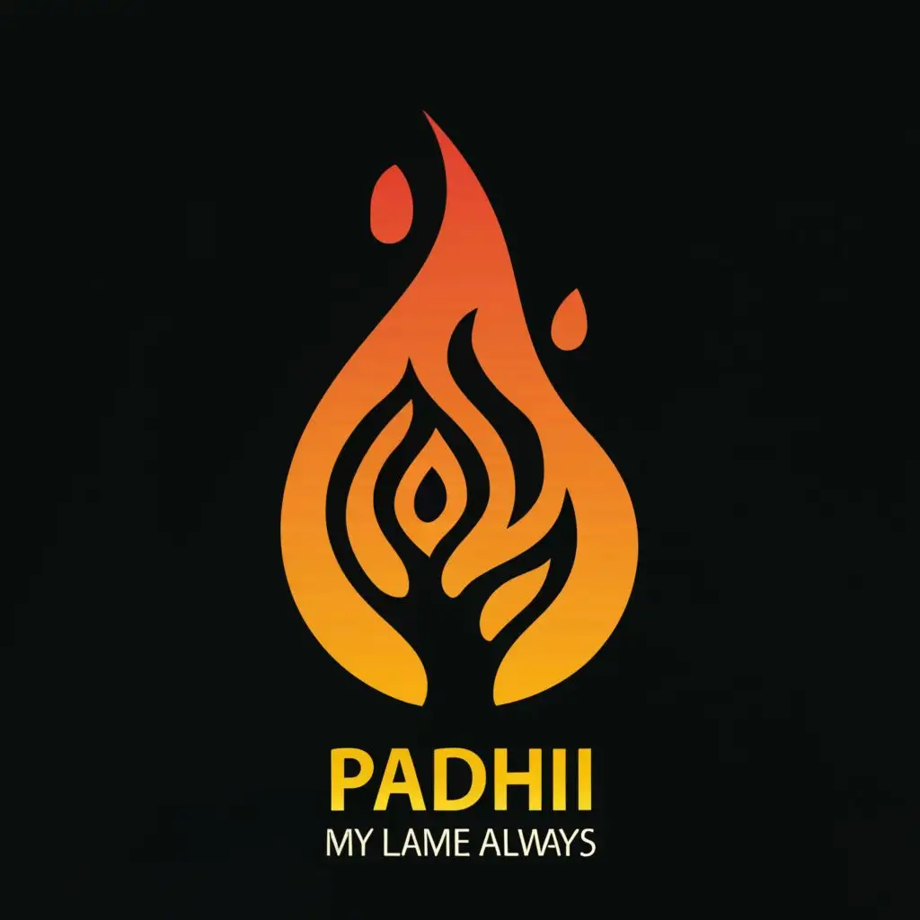 logo, my flame always burns, brokuu, with the text "PADHI", typography, be used in Internet industry
