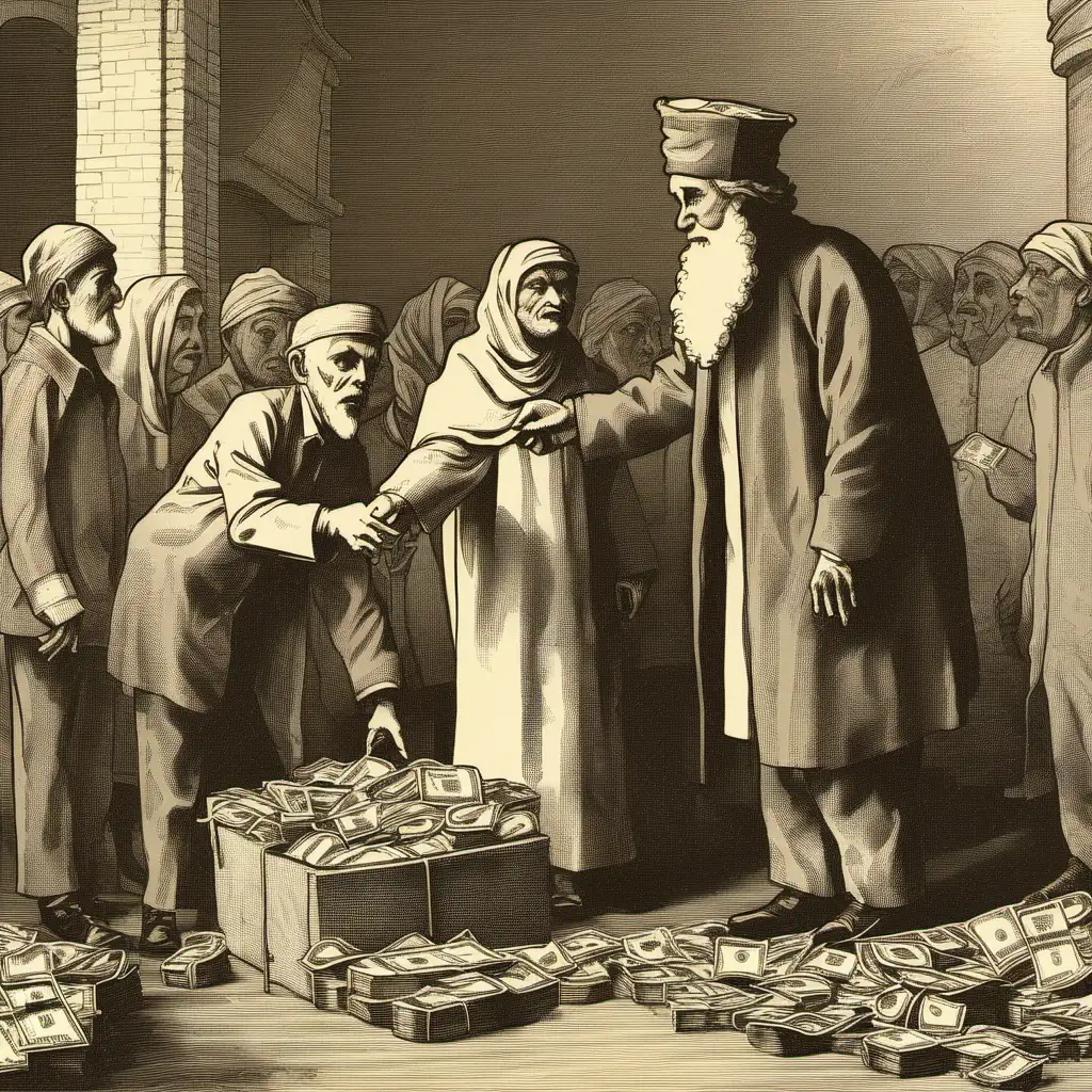 Giving charity from one's wealth